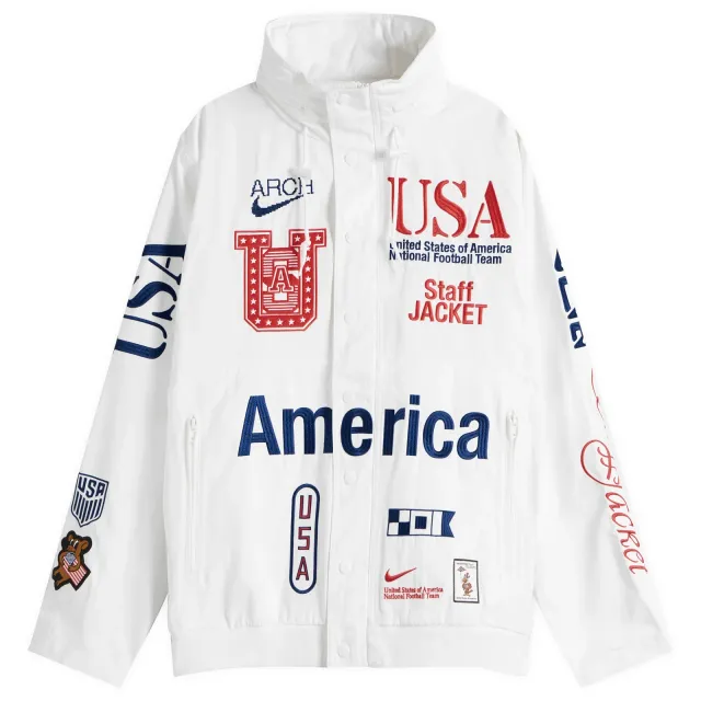 90’s archive NIKE woven Jacket｜USA製 Nike Men's x Arch USA Staff Woven Jacket White | II9805-100