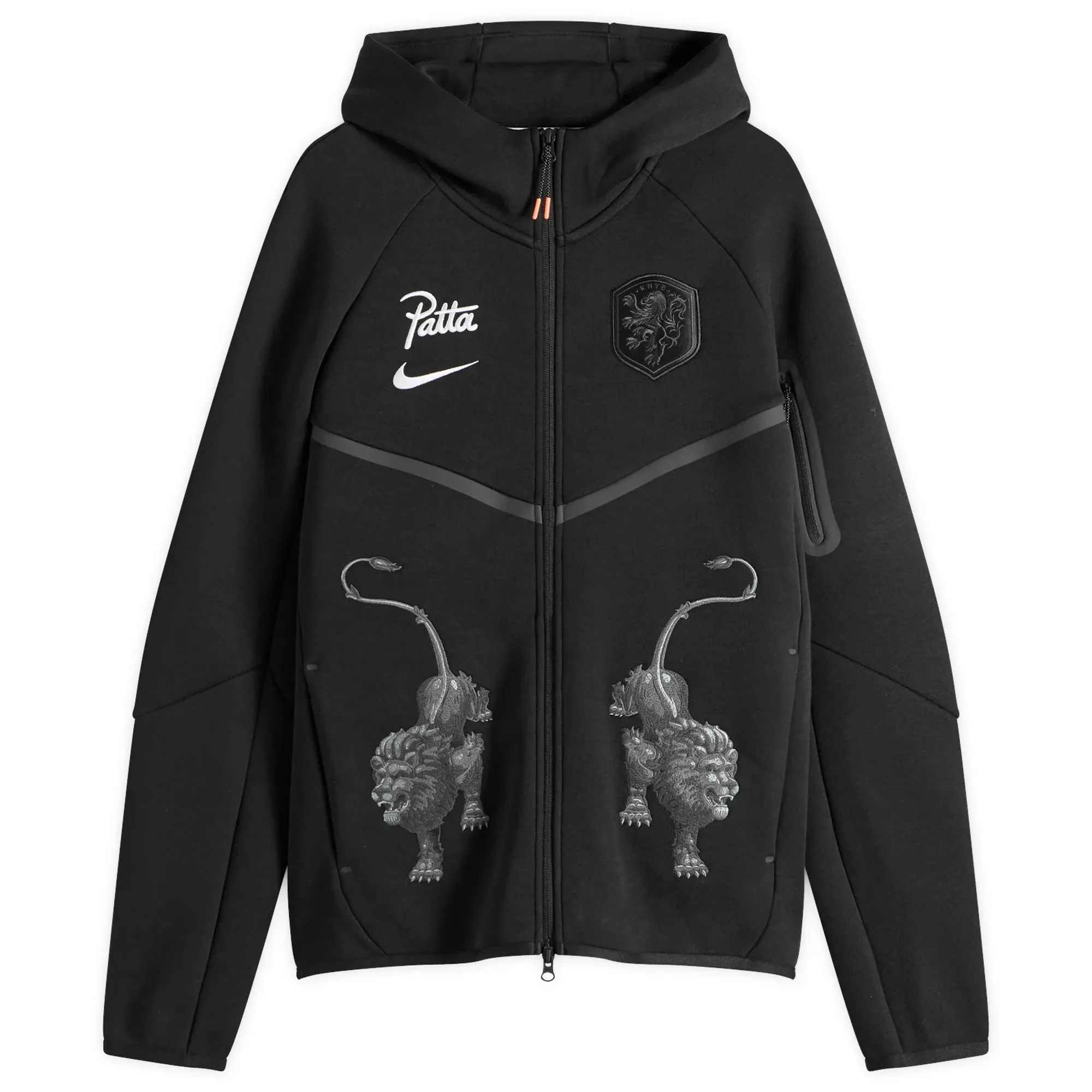 Nike Men's x Patta Netherlands Tech Fleeze Hoodie Black