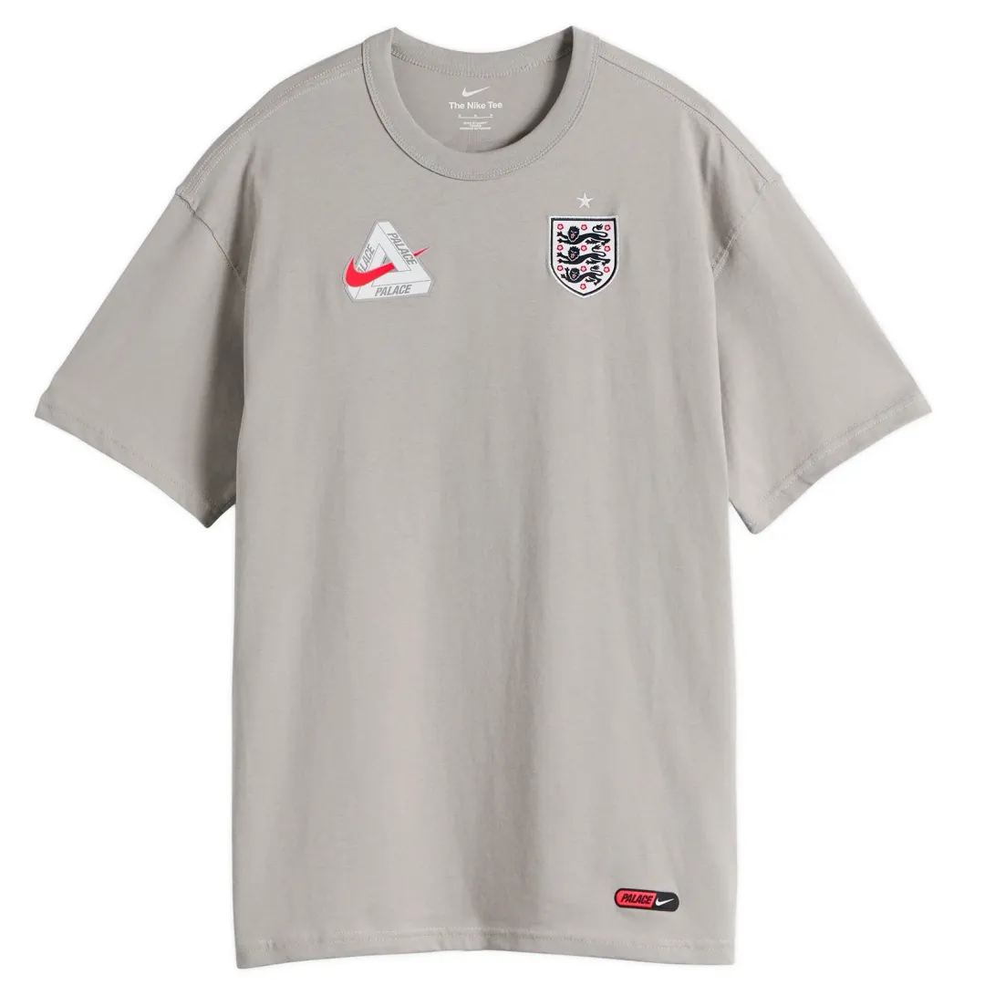 Nike Men's x Palace England T-Shirt Grey | IM6598-052 | FOOTY.COM
