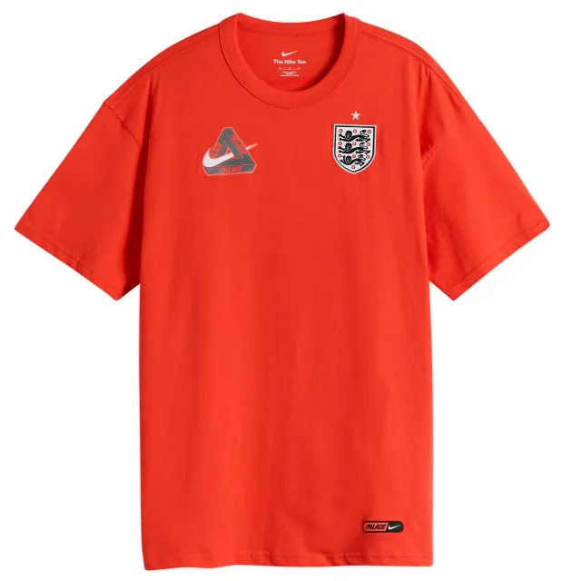 Nike Men's x Palace England T-Shirt Crimson | IM6598-696 | FOOTY.COM