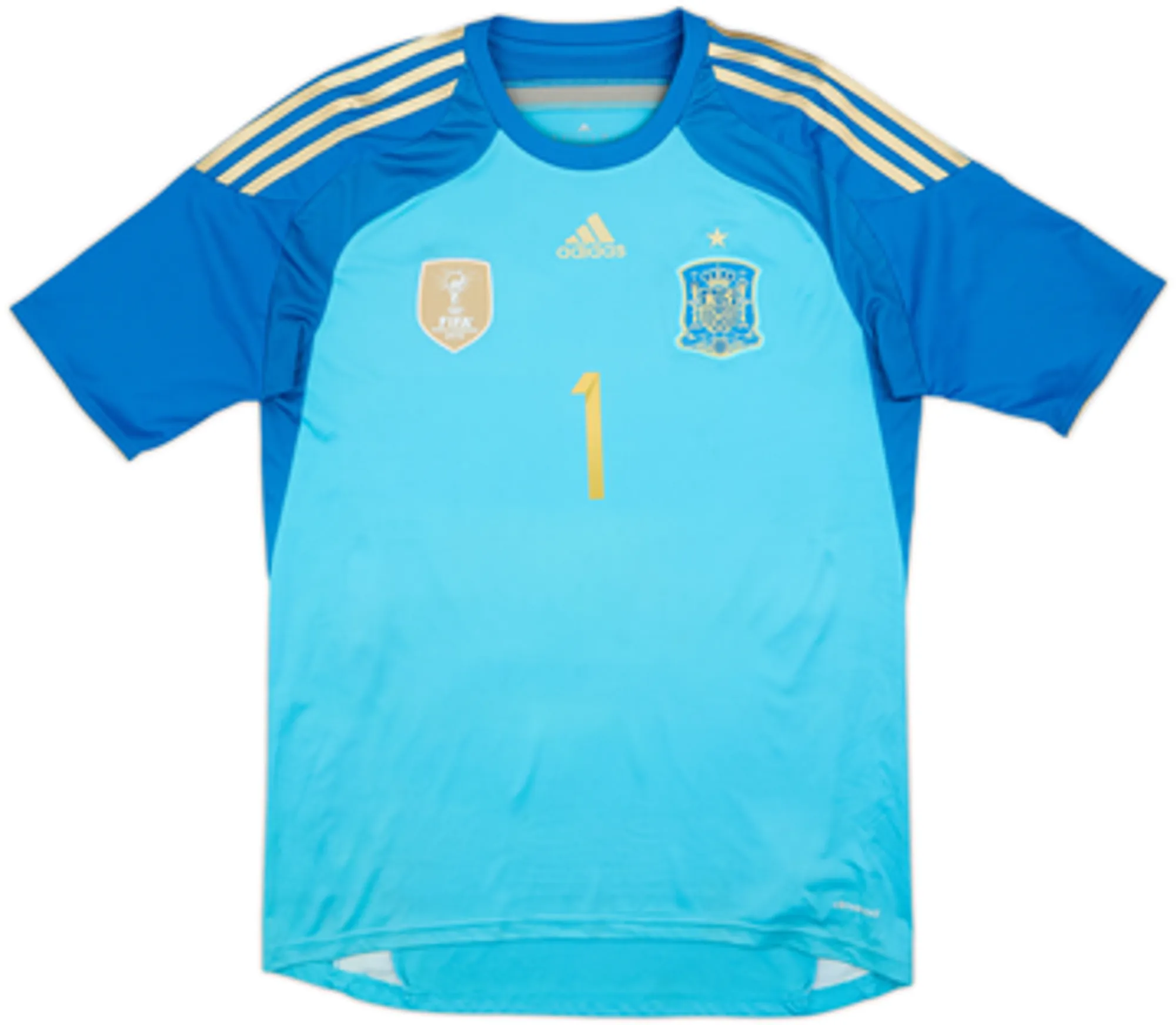2014-15 Spain GK S/S Shirt I.Casillas #1 - 6/10 - (M)