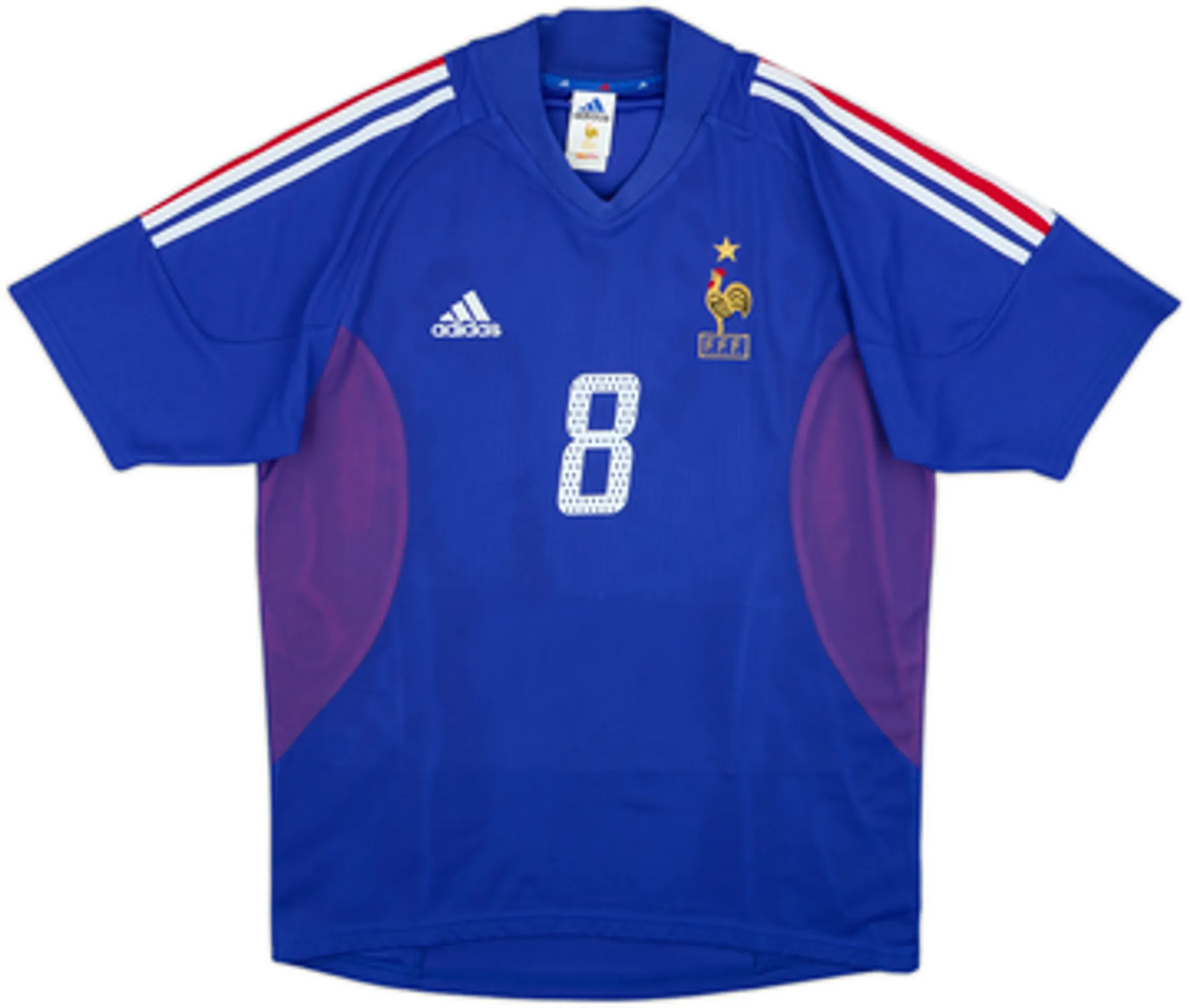 2002-04 France Home Shirt Desailly #8 - 8/10 - (M)