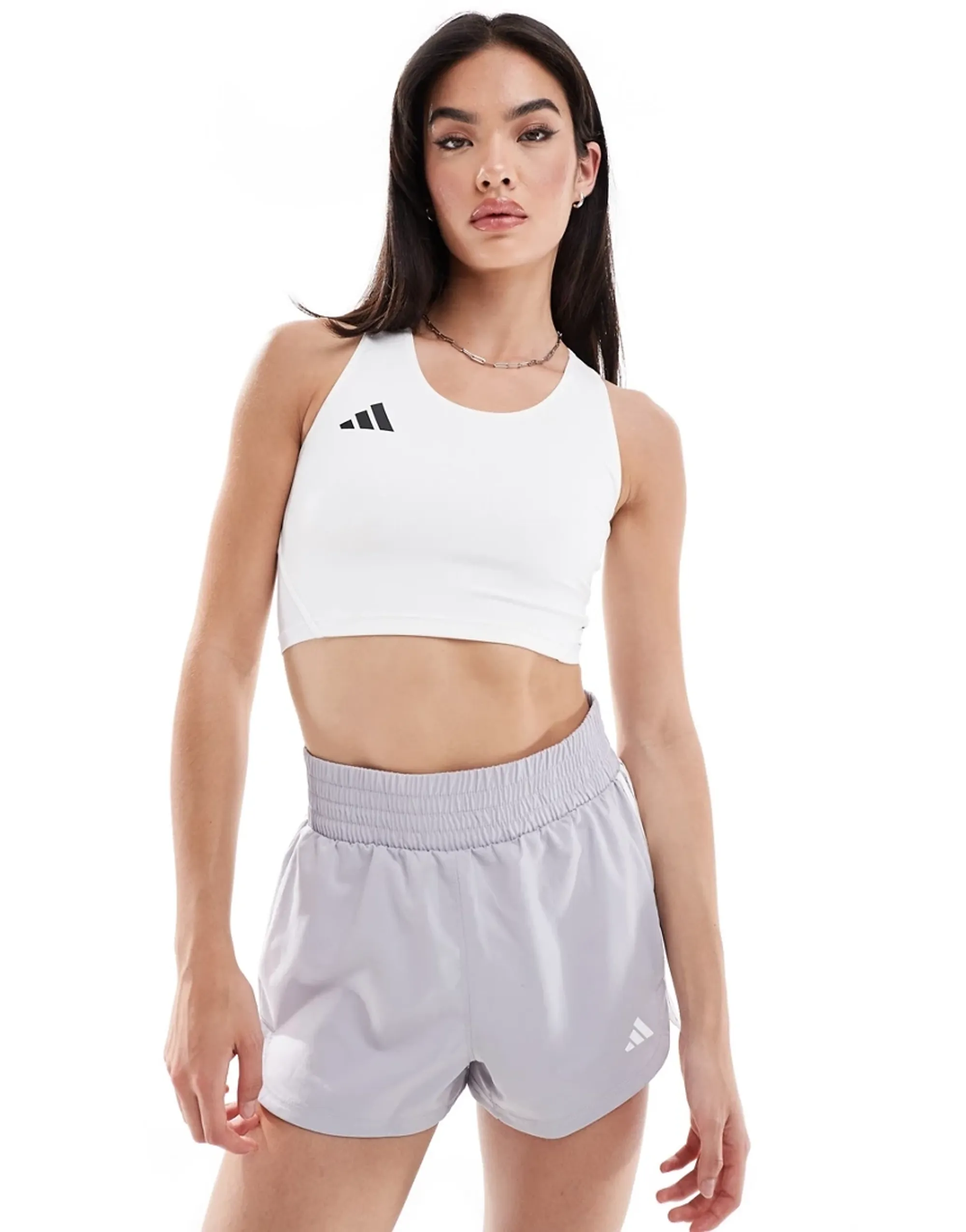Adidas Adizero Essentials Crop Sports Top