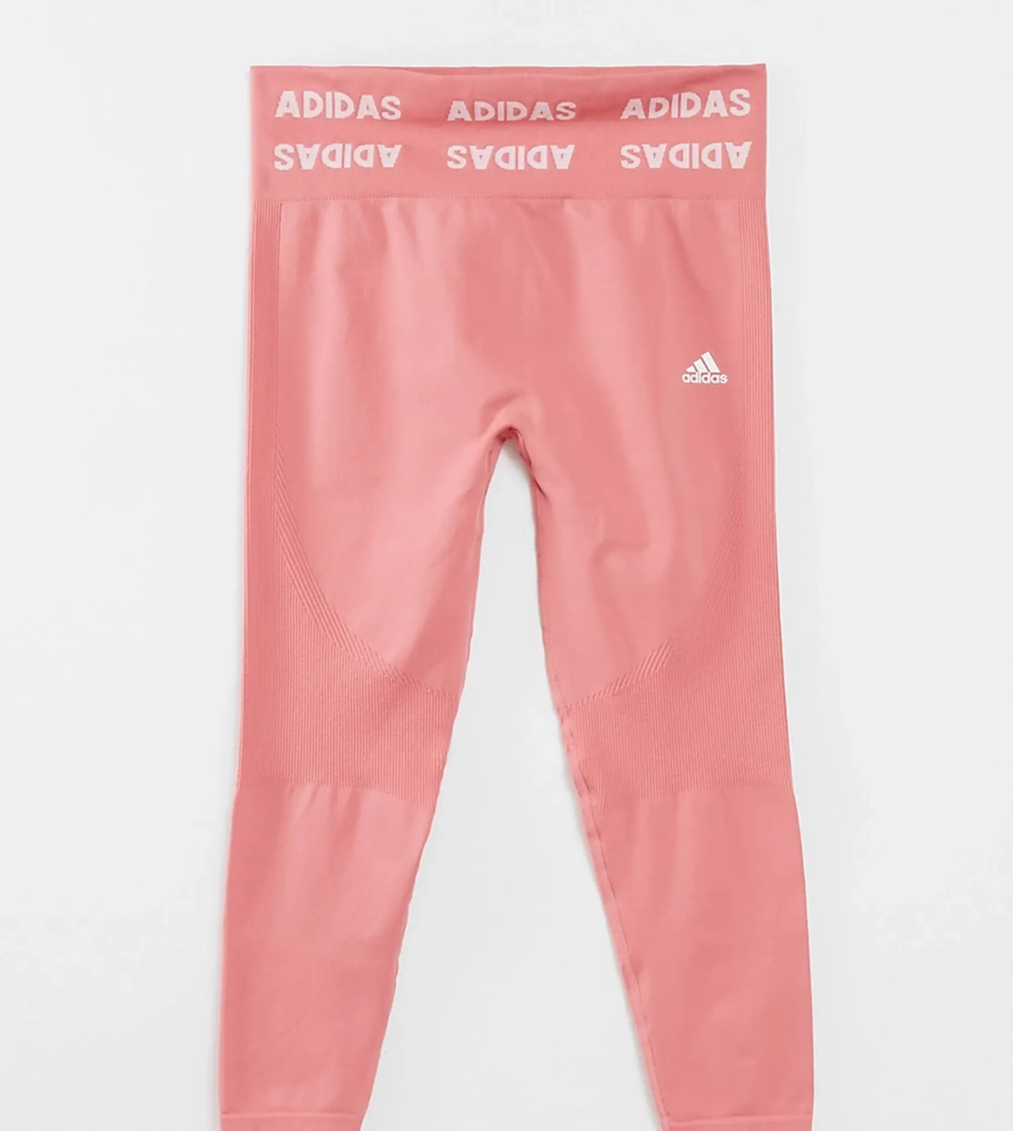 Adidas Training Plus Aeroknit Seamless Leggings In Pink