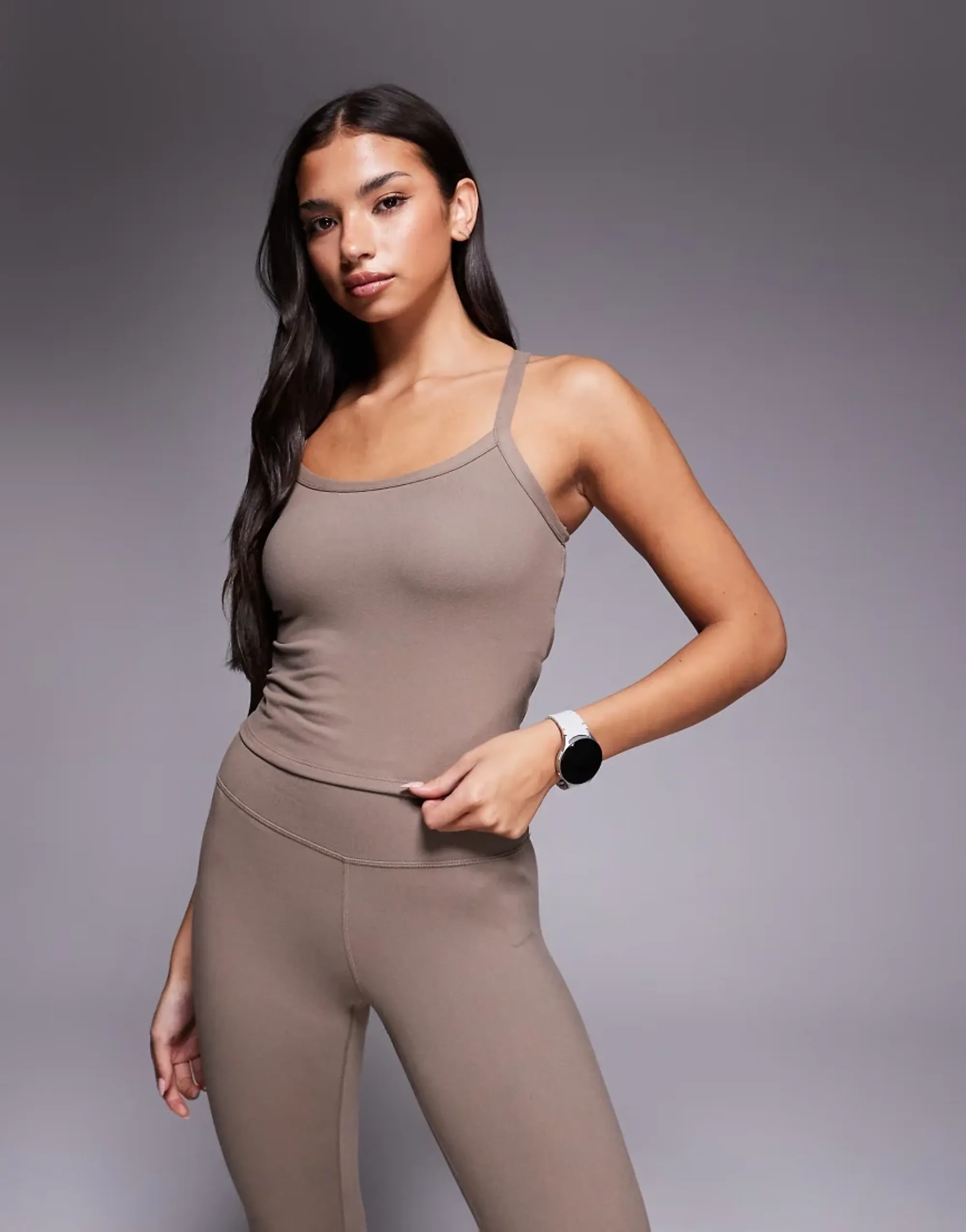 Puma Train All Day 2 In 1 Tank Top In Brown