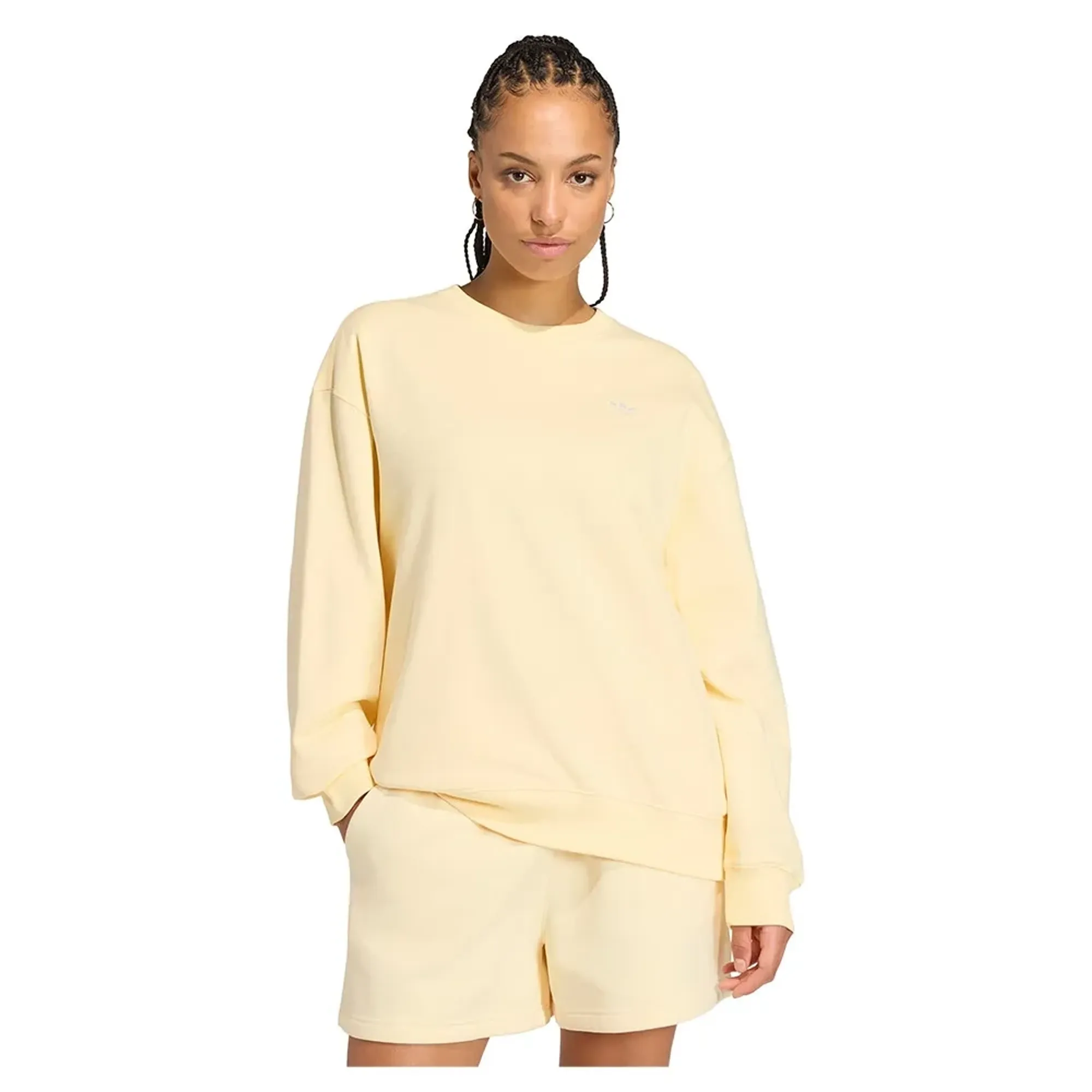 Adidas Originals Essentials Crew Long French Terry Oversized Sweatshirt