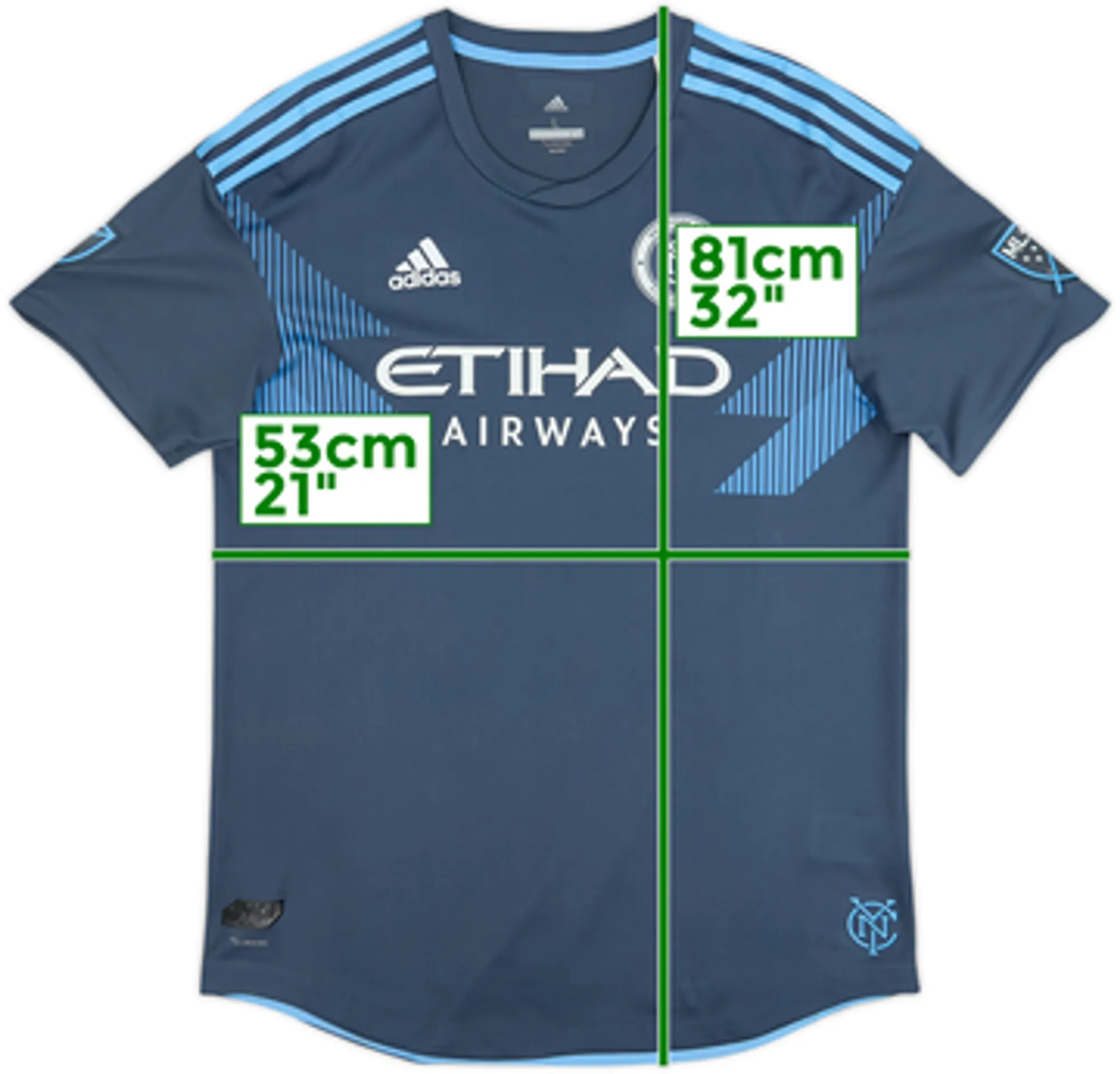 2018-20 New York City Authentic Away Shirt - 6/10 - (L)