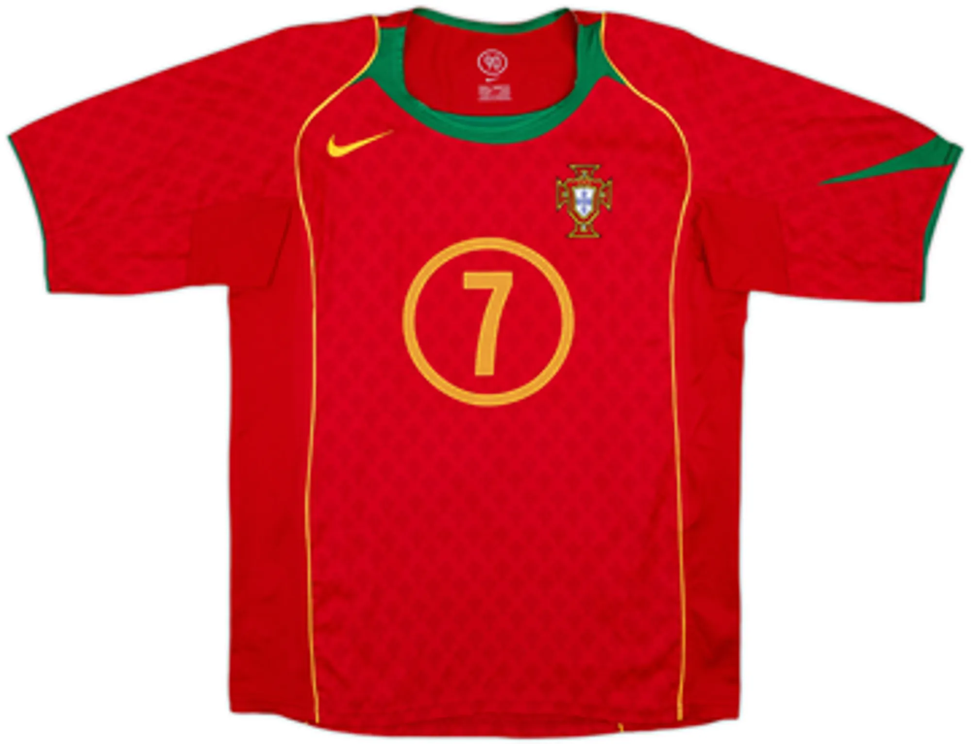 2004-06 Portugal Home Shirt Figo #7 - 9/10 - (S)