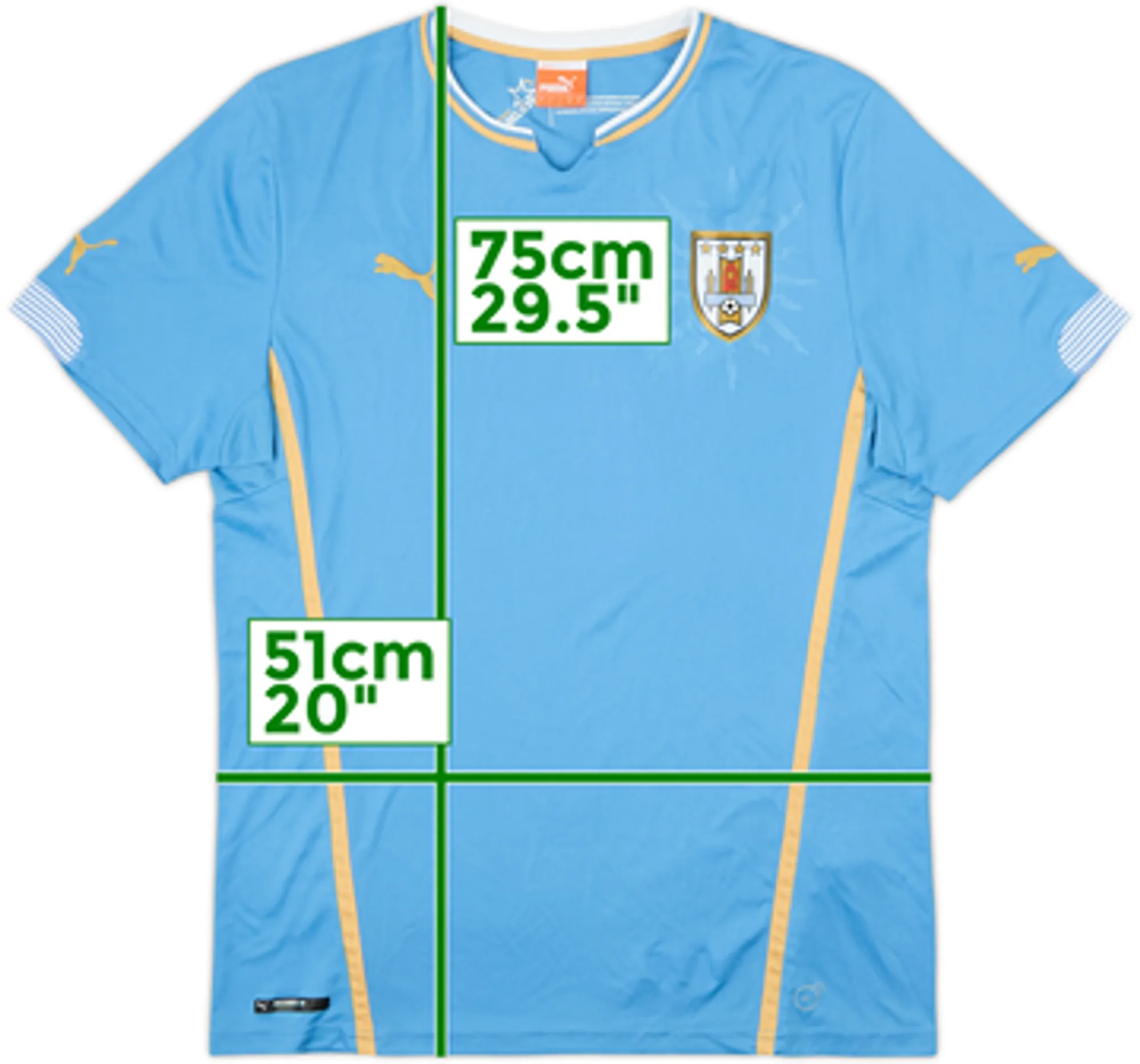 2014-15 Uruguay Home Shirt - 10/10 - (L)