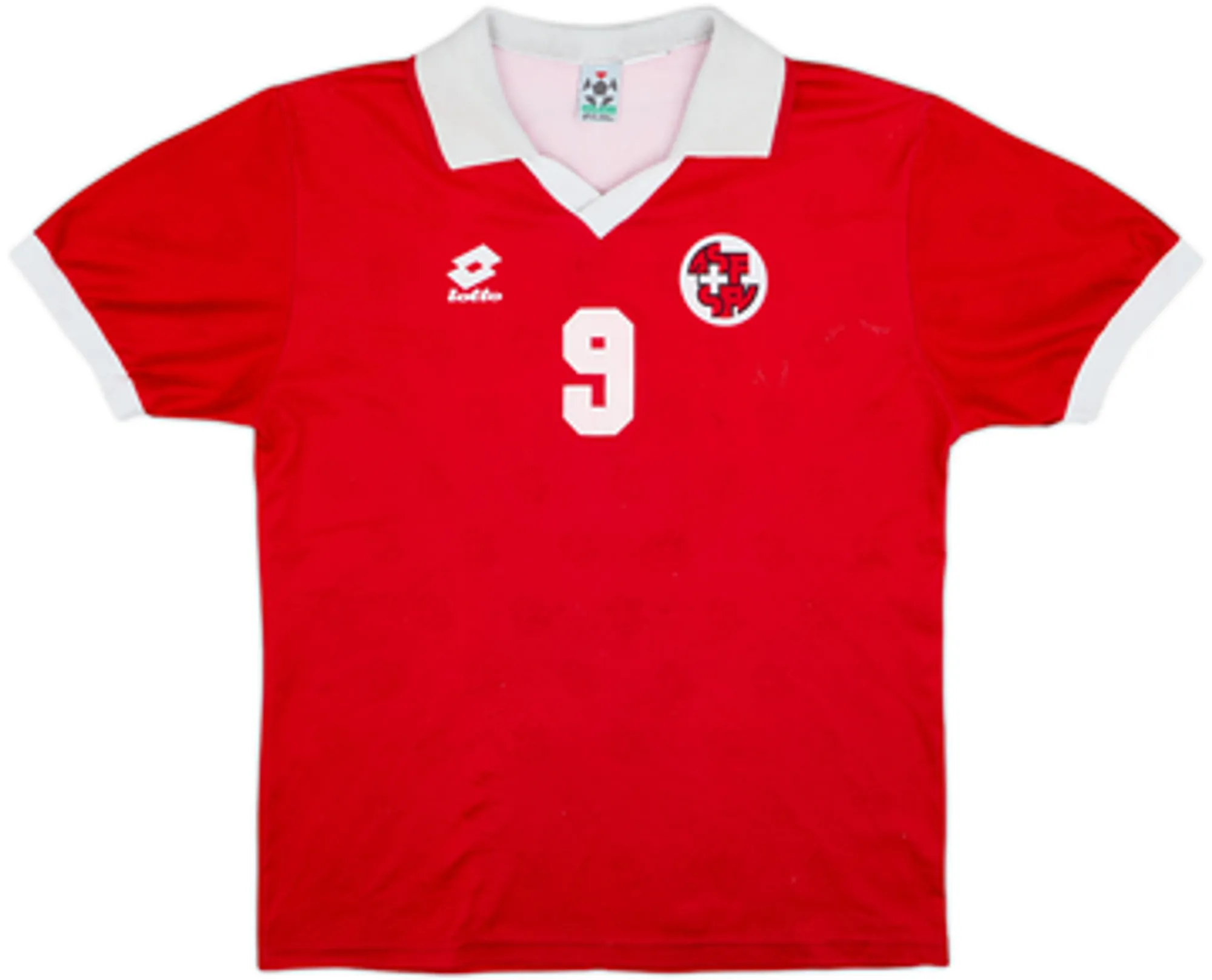 1994-96 Switzerland Home Shirt Knup #9 - 5/10 - (L)
