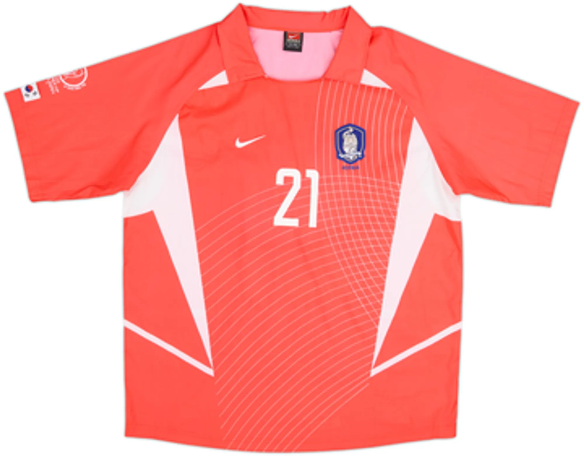 2002-03 South Korea Home Shirt J S Park #21 - 8/10 - (XL)