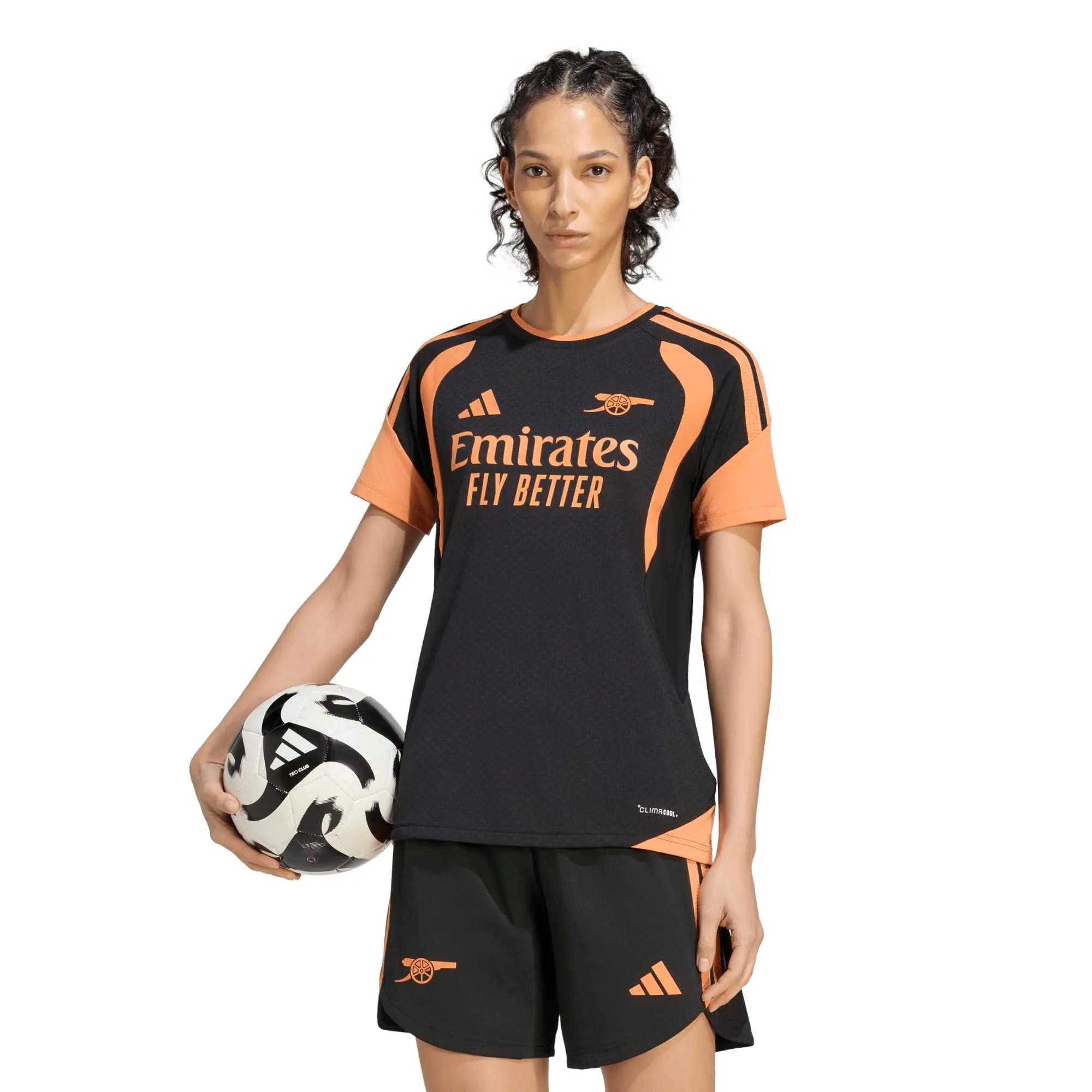 Arsenal adidas Training Jersey - Black - Womens