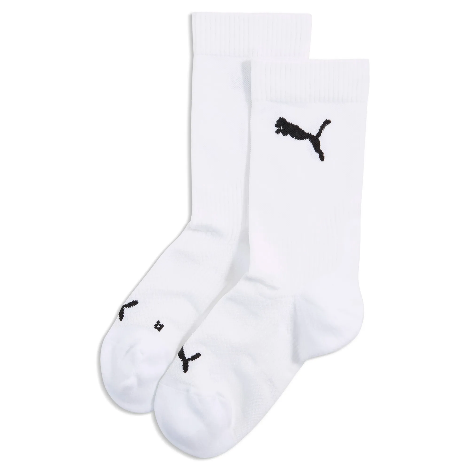 PUMA Elite Running Crew Socks Unisex in White | Size 2.5-5