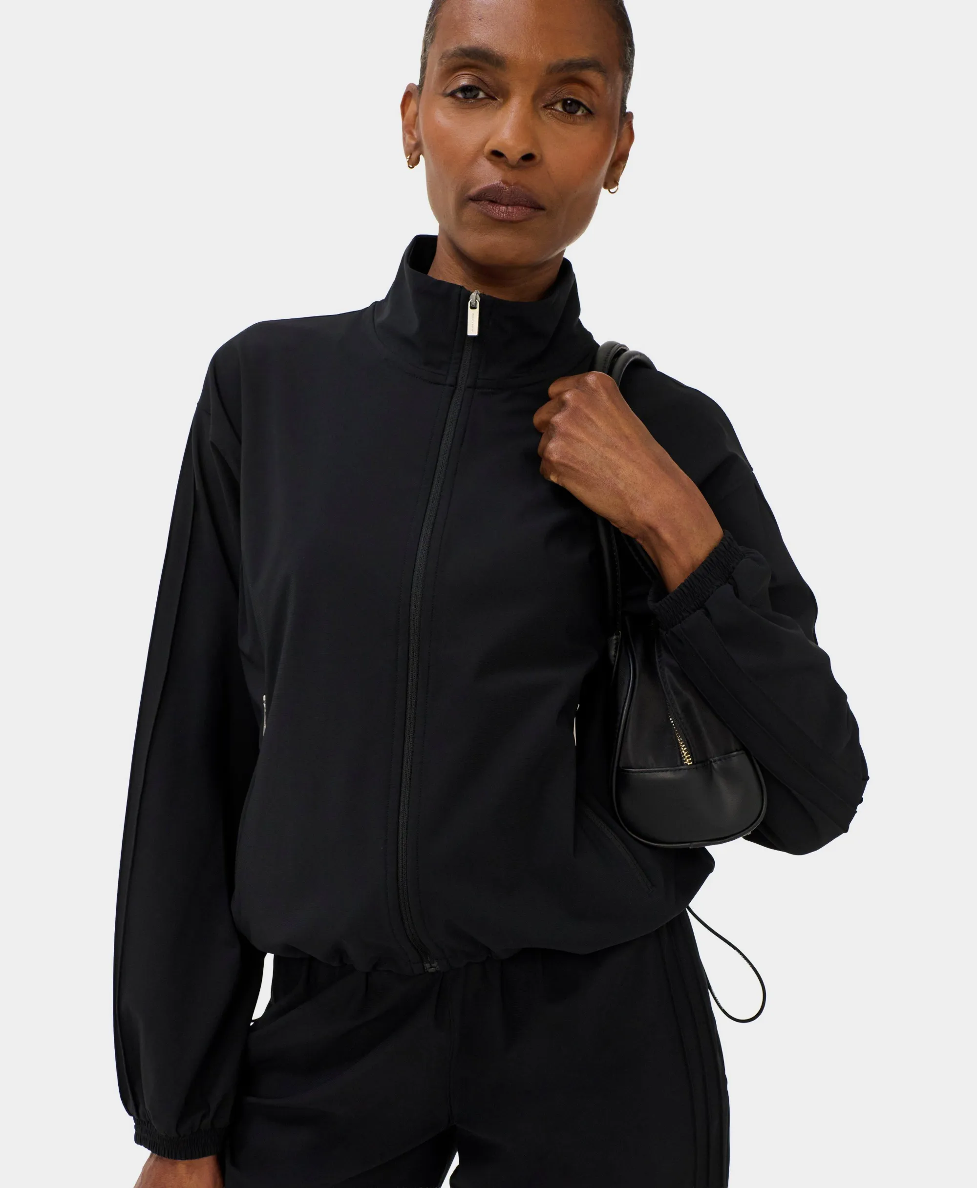 Sweaty Betty Power On Studio Zip Up, Black, Women's M