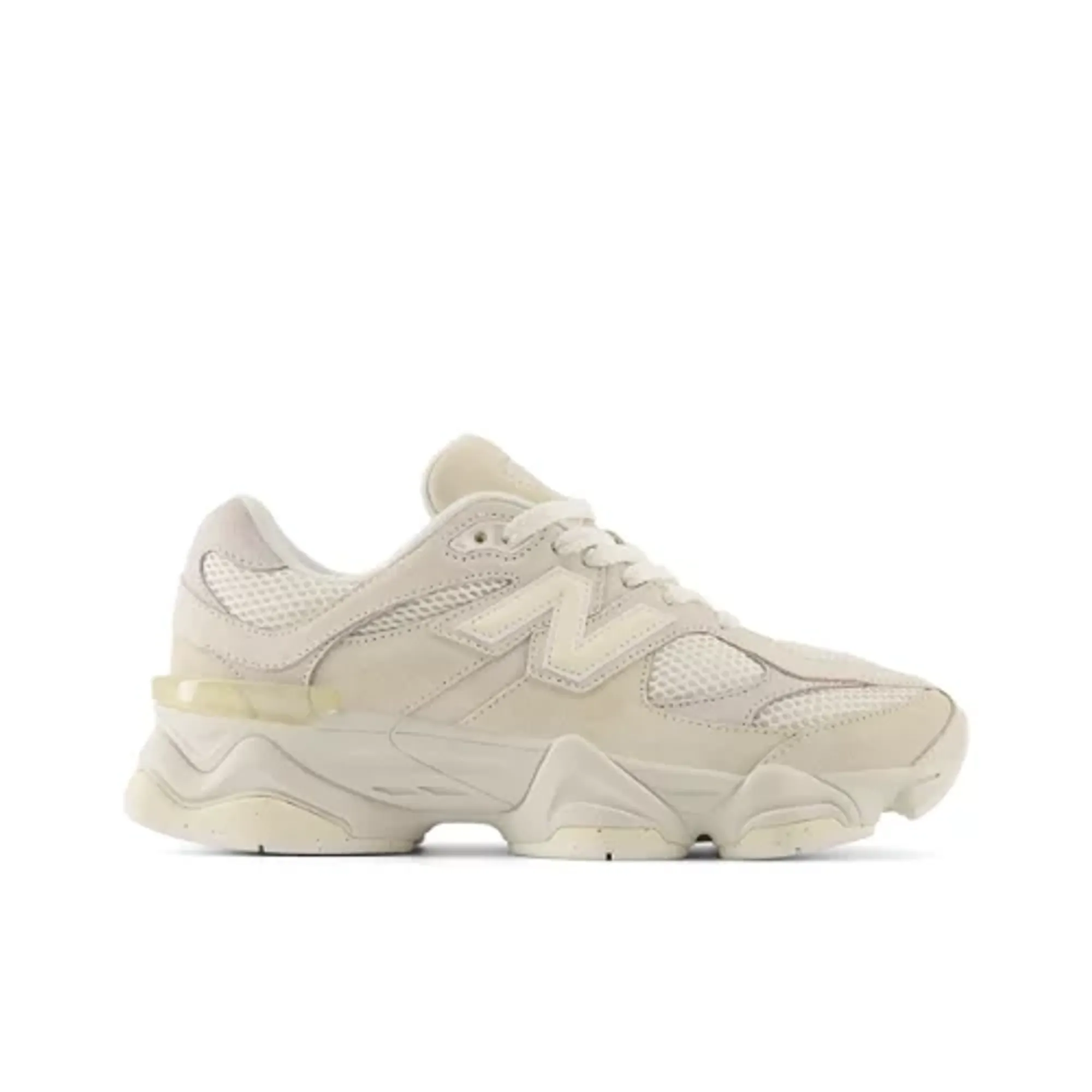 New Balance Kids 9060 Lace in Beige/White Synthetic