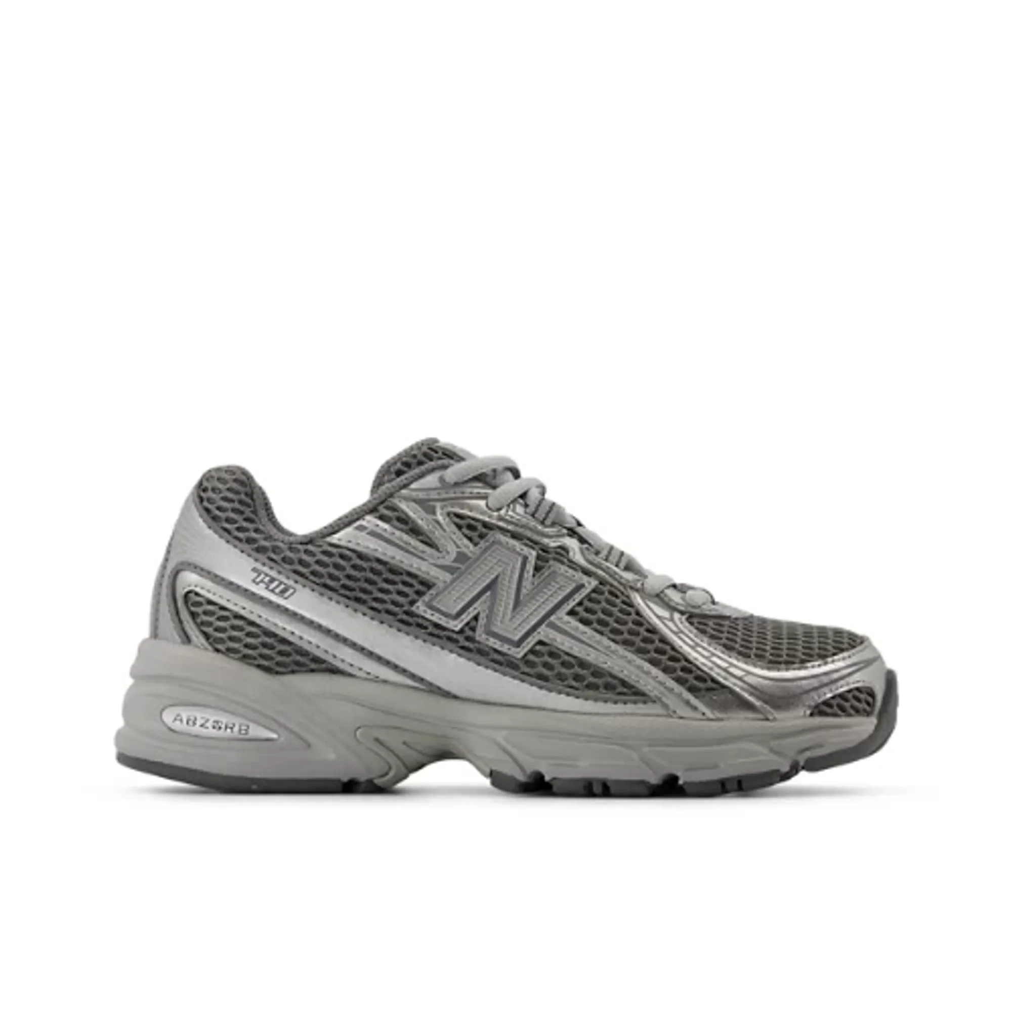 New Balance Kids 740 Lace in Grey Synthetic
