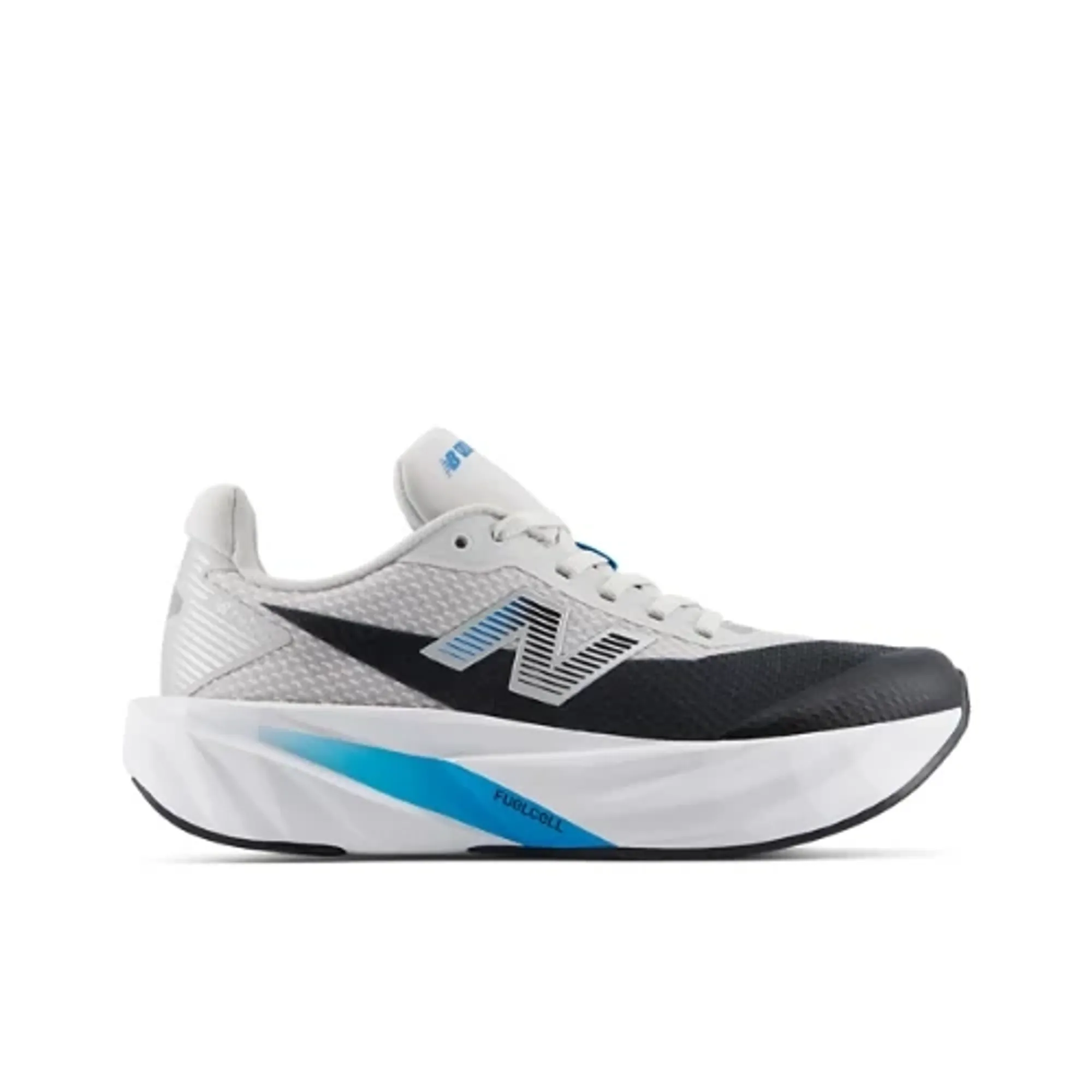 New Balance Kids FuelCell Rebel Lace in Grey/Black/Blue Synthetic
