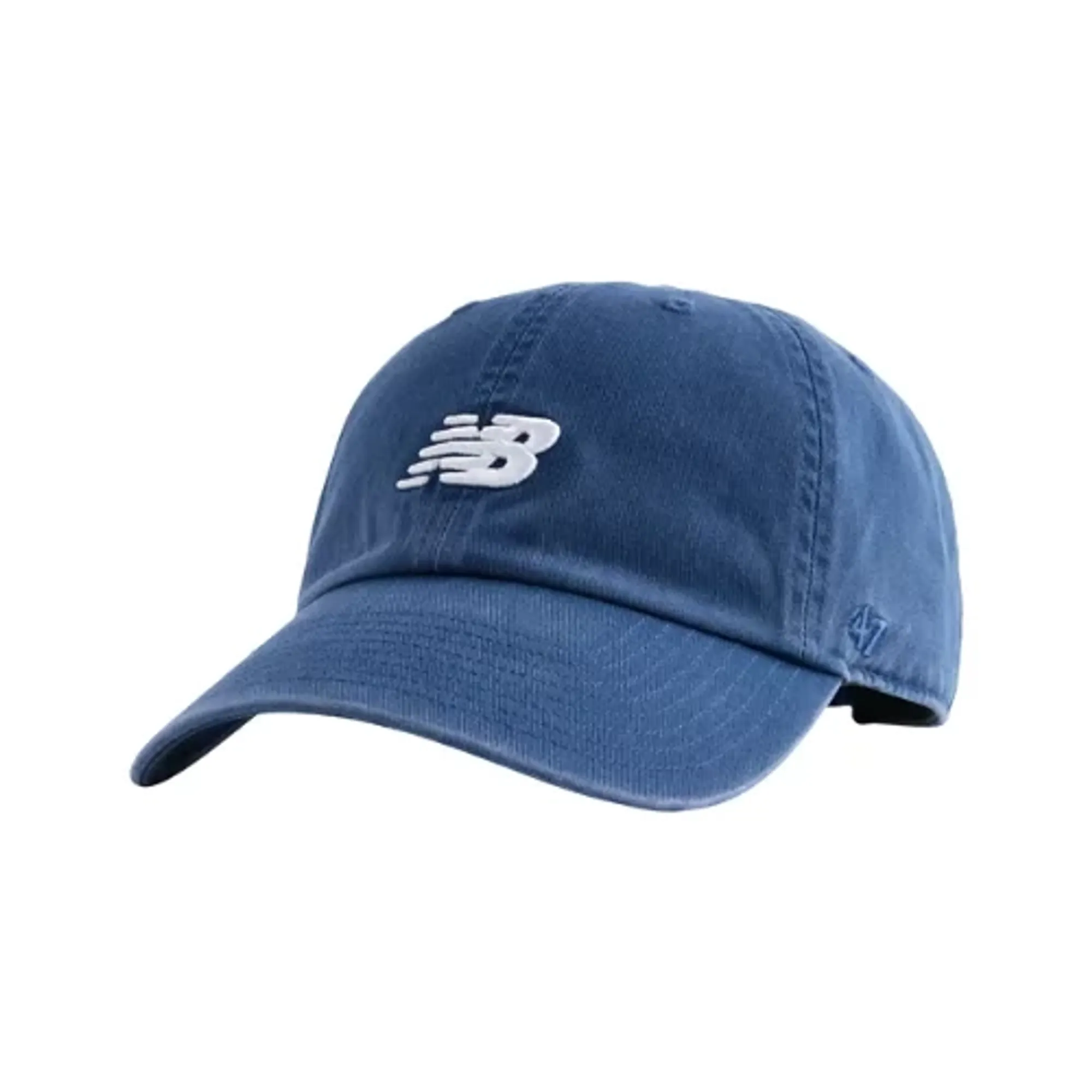 New Balance Unisex '47 Clean Up Hat in Blue/White Cotton Twill