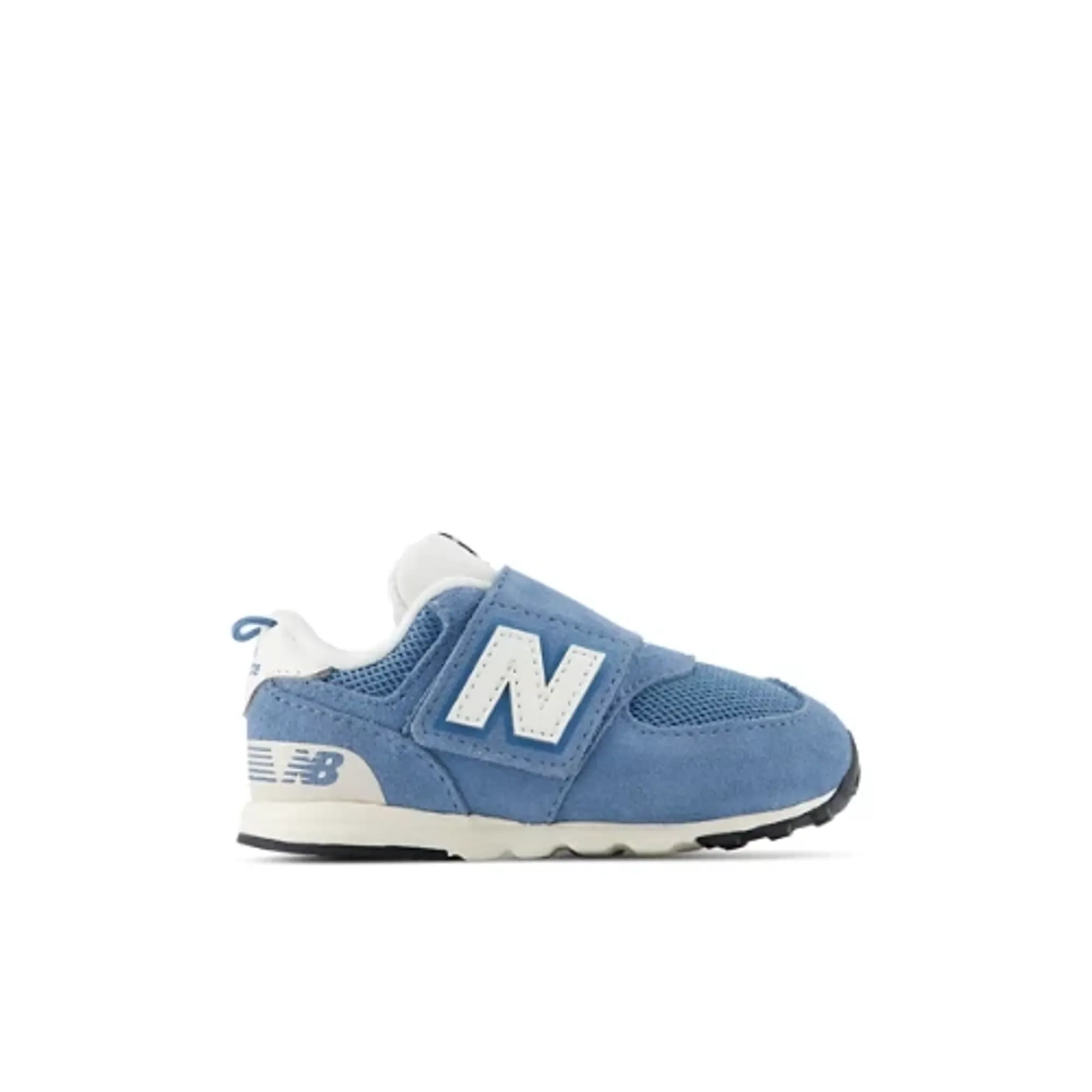 New Balance Infants 574 NEWB Hook & Loop in Blue/White Suede/Mesh