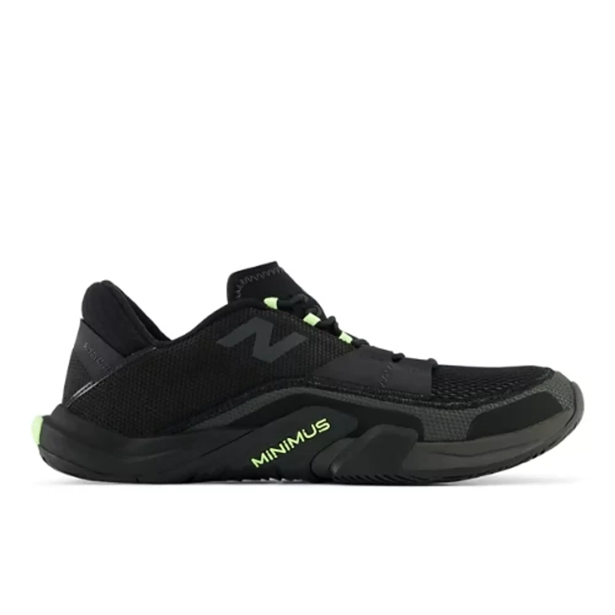 New Balance Men's Minimus TR v2 in Black/Green Textile