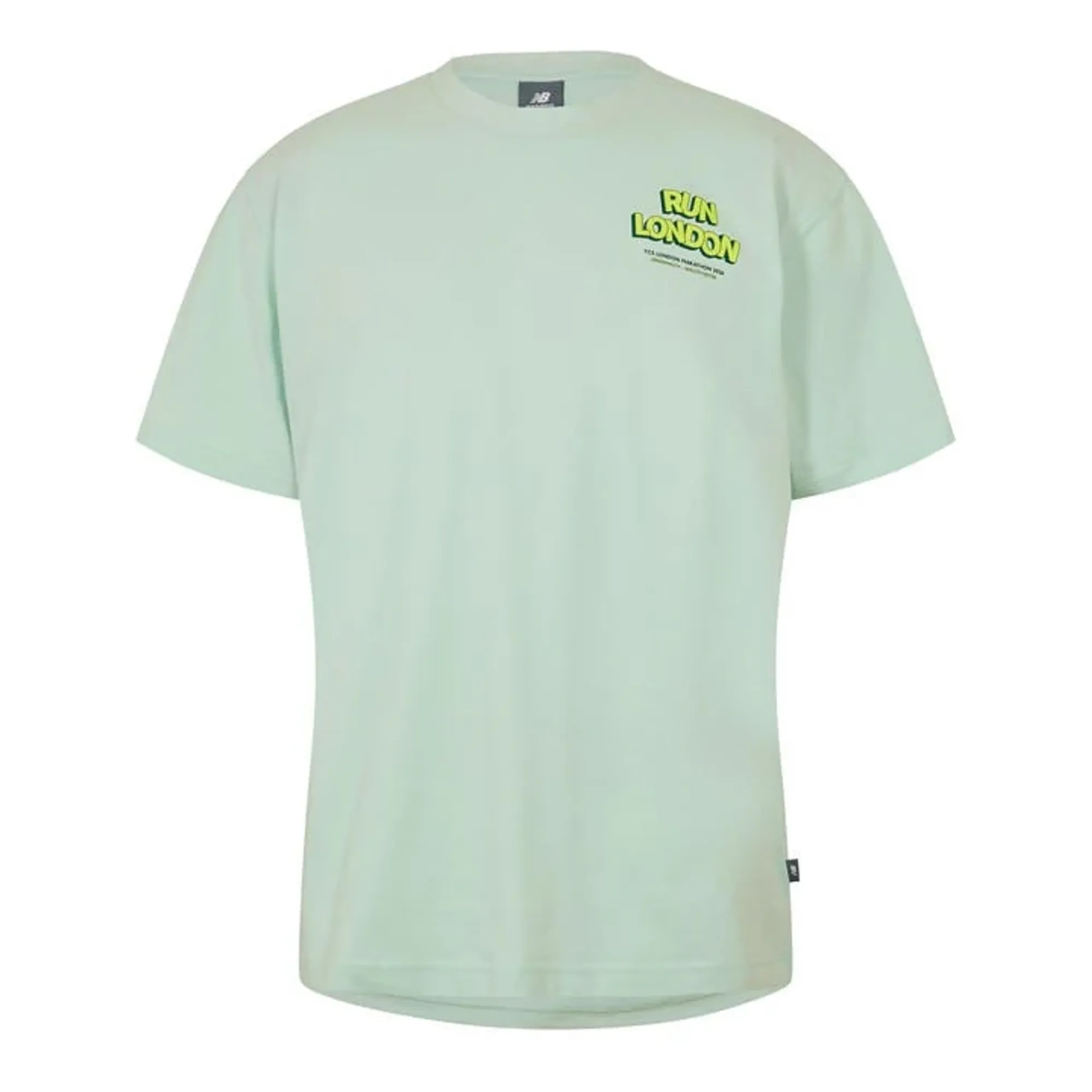 New Balance Men's London Edition Graphic T-Shirt 3 in Green Cotton