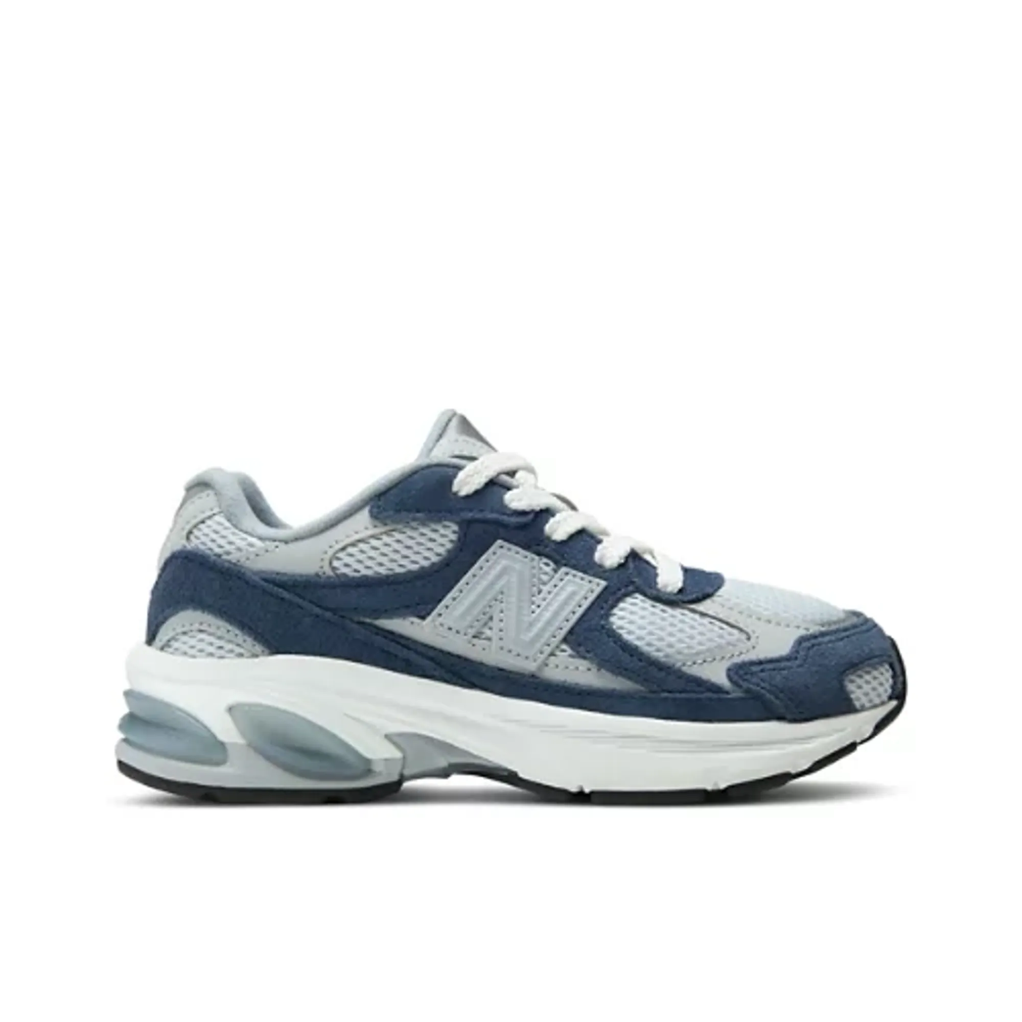 New Balance Kids Abzorb 2010 Lace in Blue/Grey Suede/Mesh