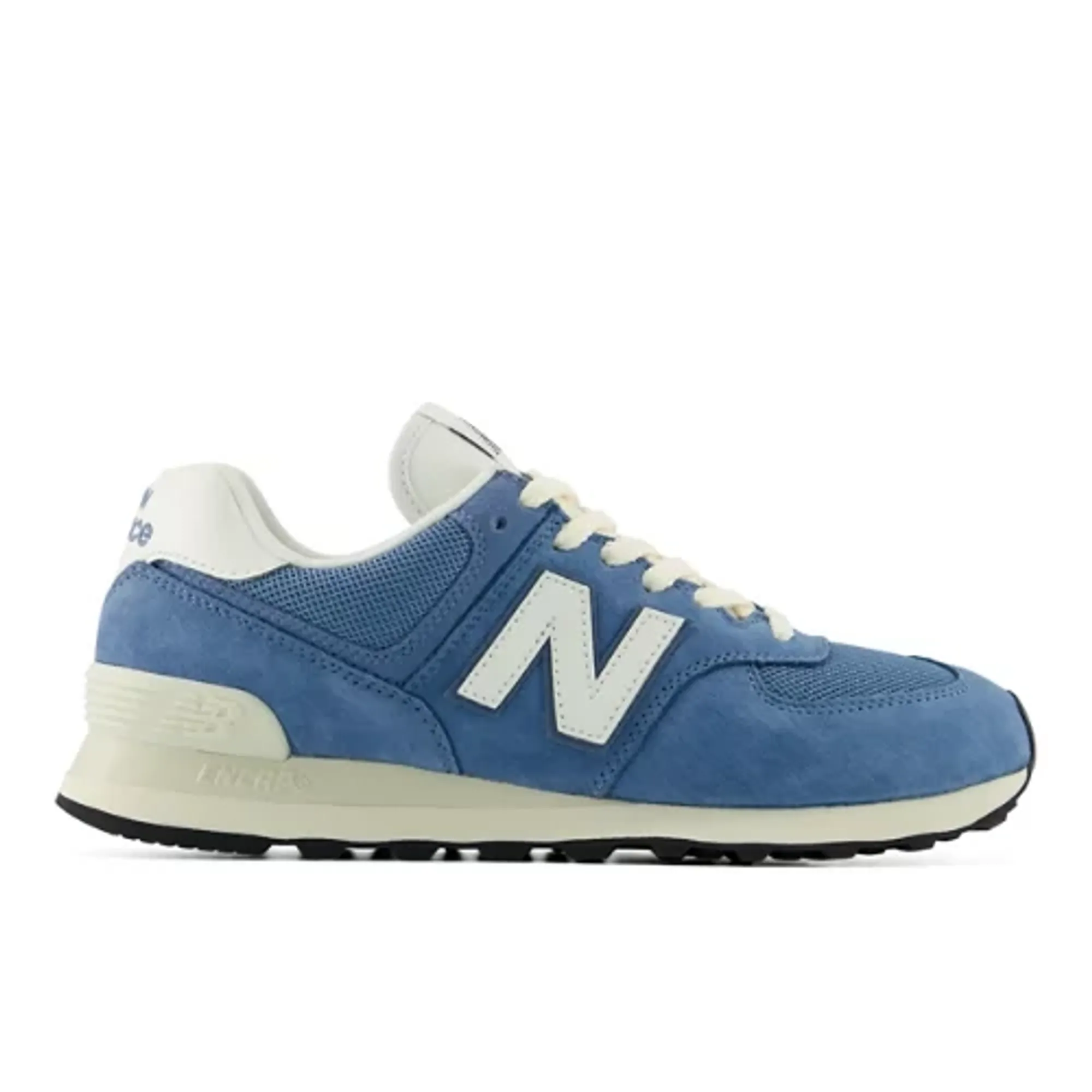 New Balance Unisex 574 in Blue/Beige Suede/Mesh