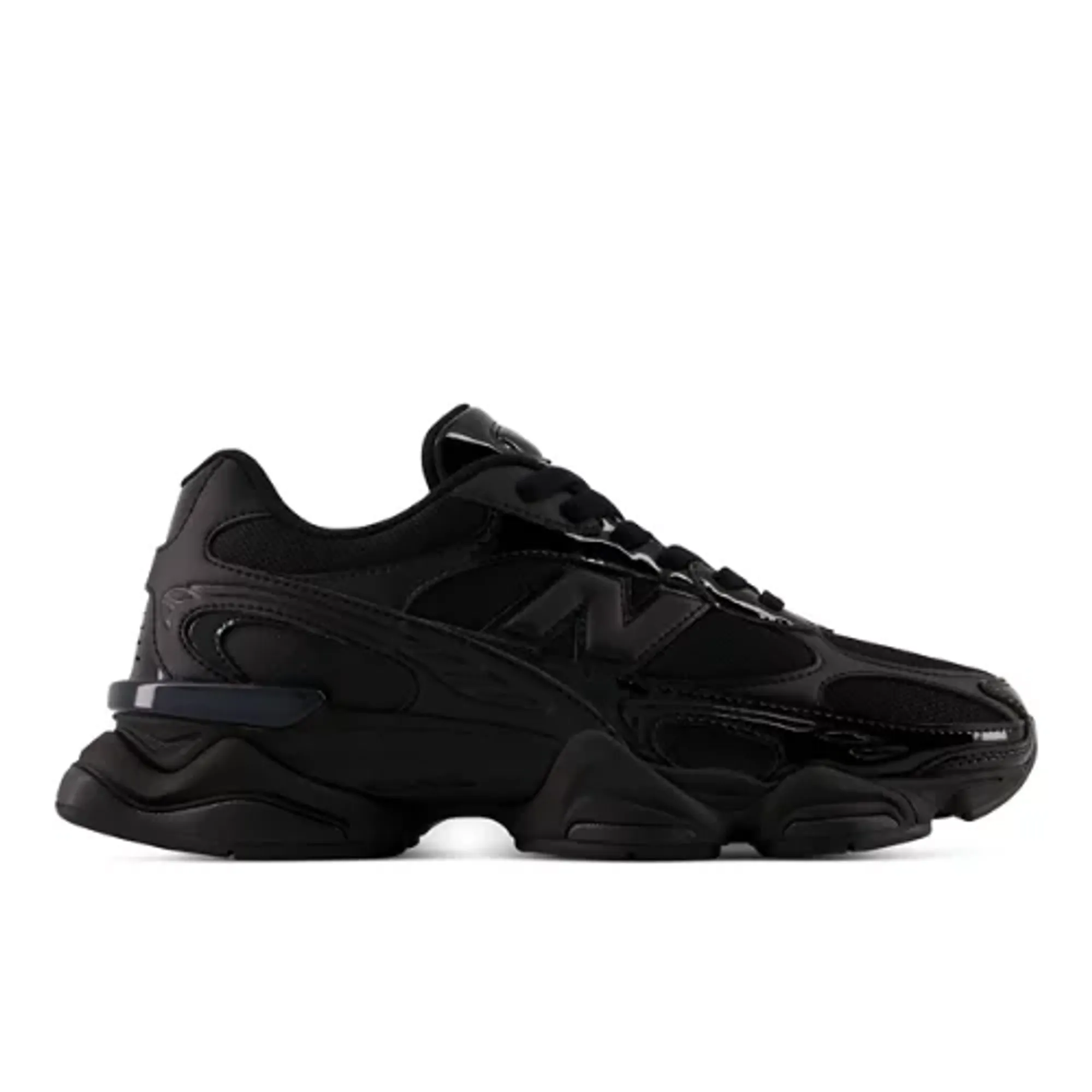 New Balance Unisex 9060R in Black Leather