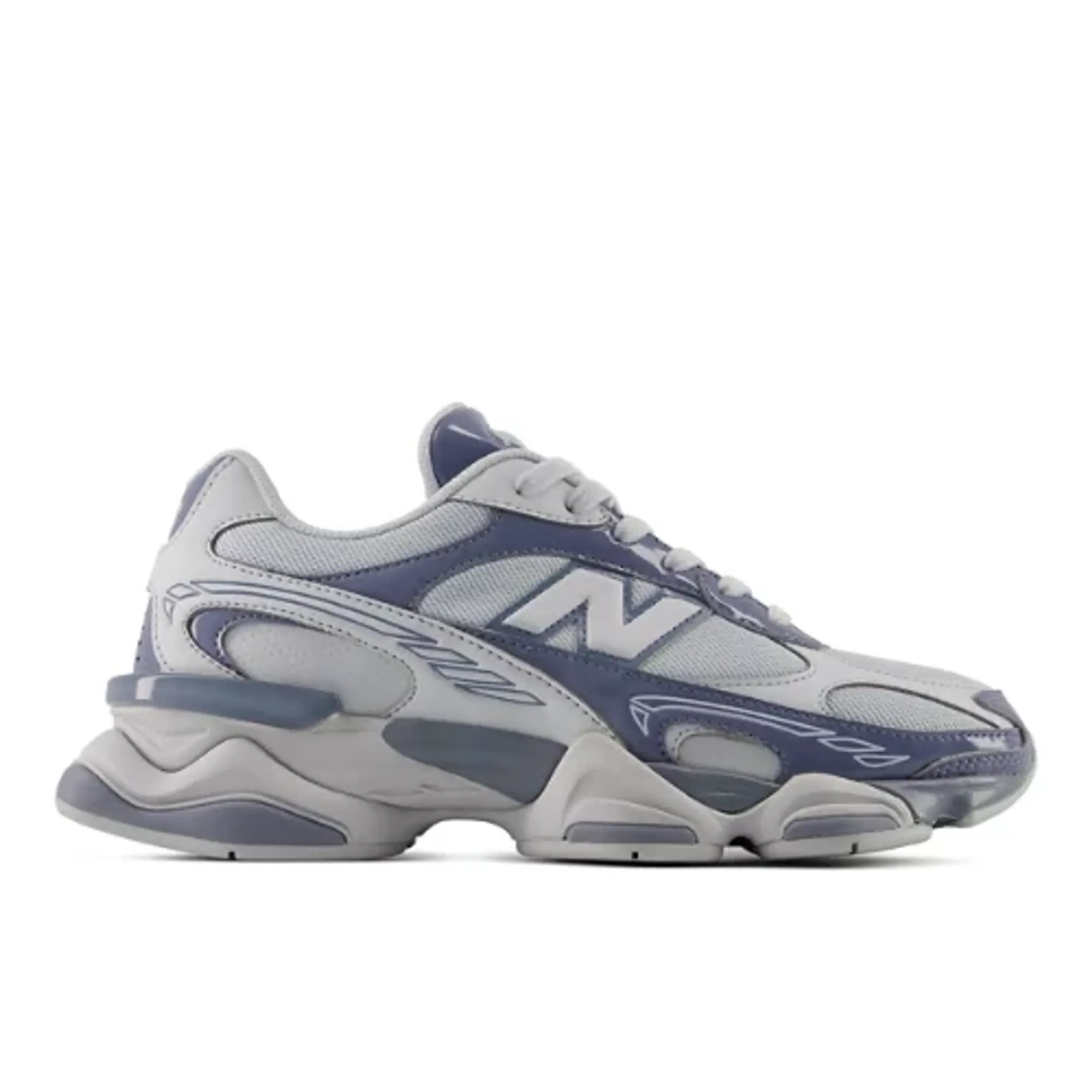 New Balance Unisex 9060R in Grey Leather