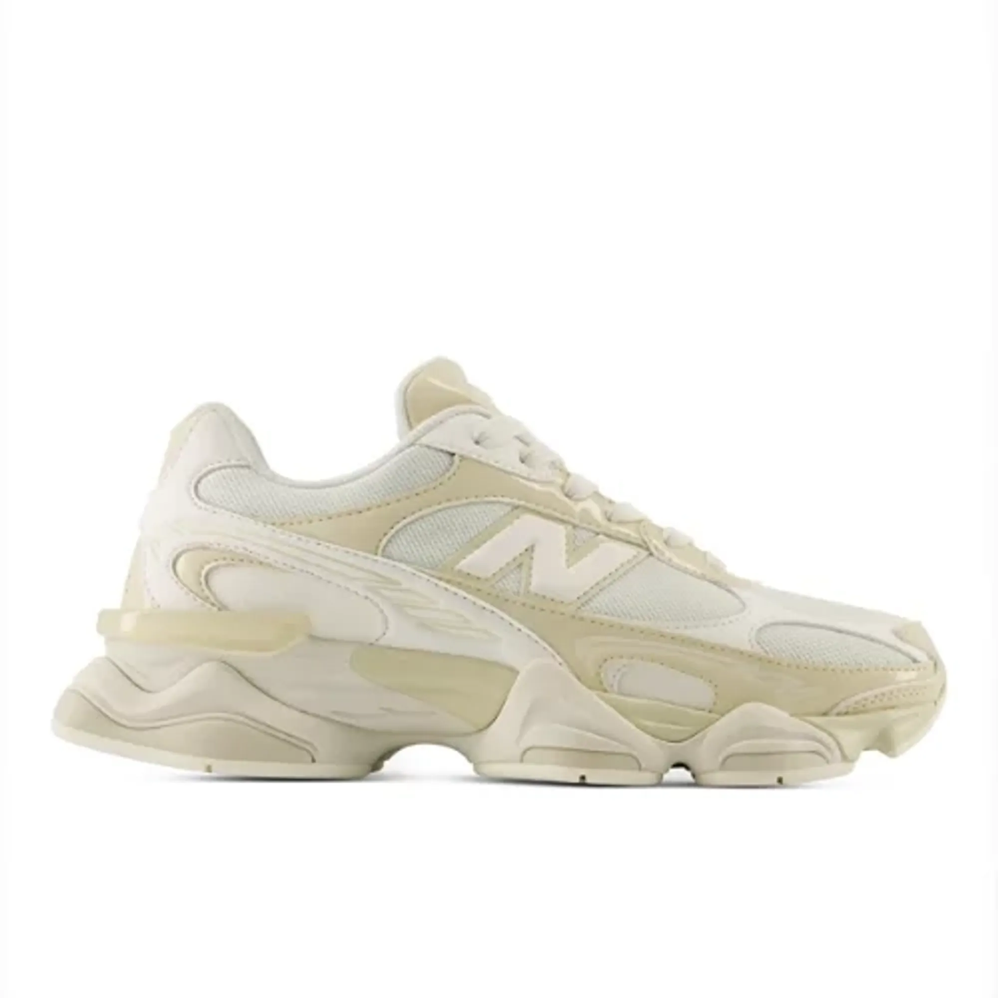 New Balance Unisex 9060R in Beige/White Leather