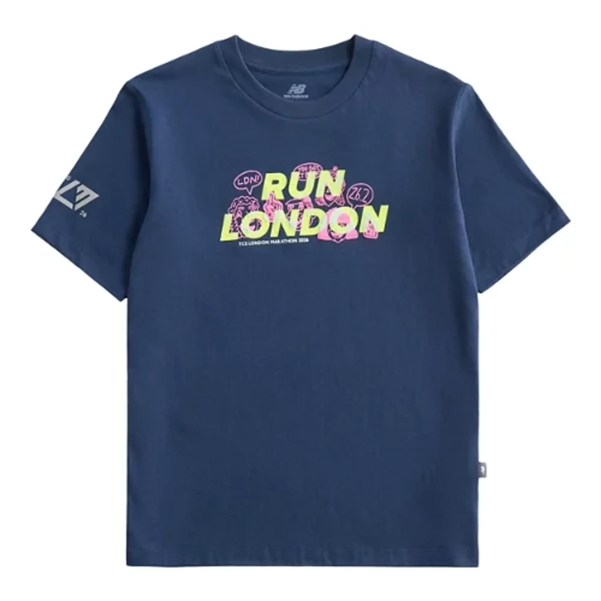 New Balance Kids' London Edition Graphic T-Shirt 1 in Blue Polyester