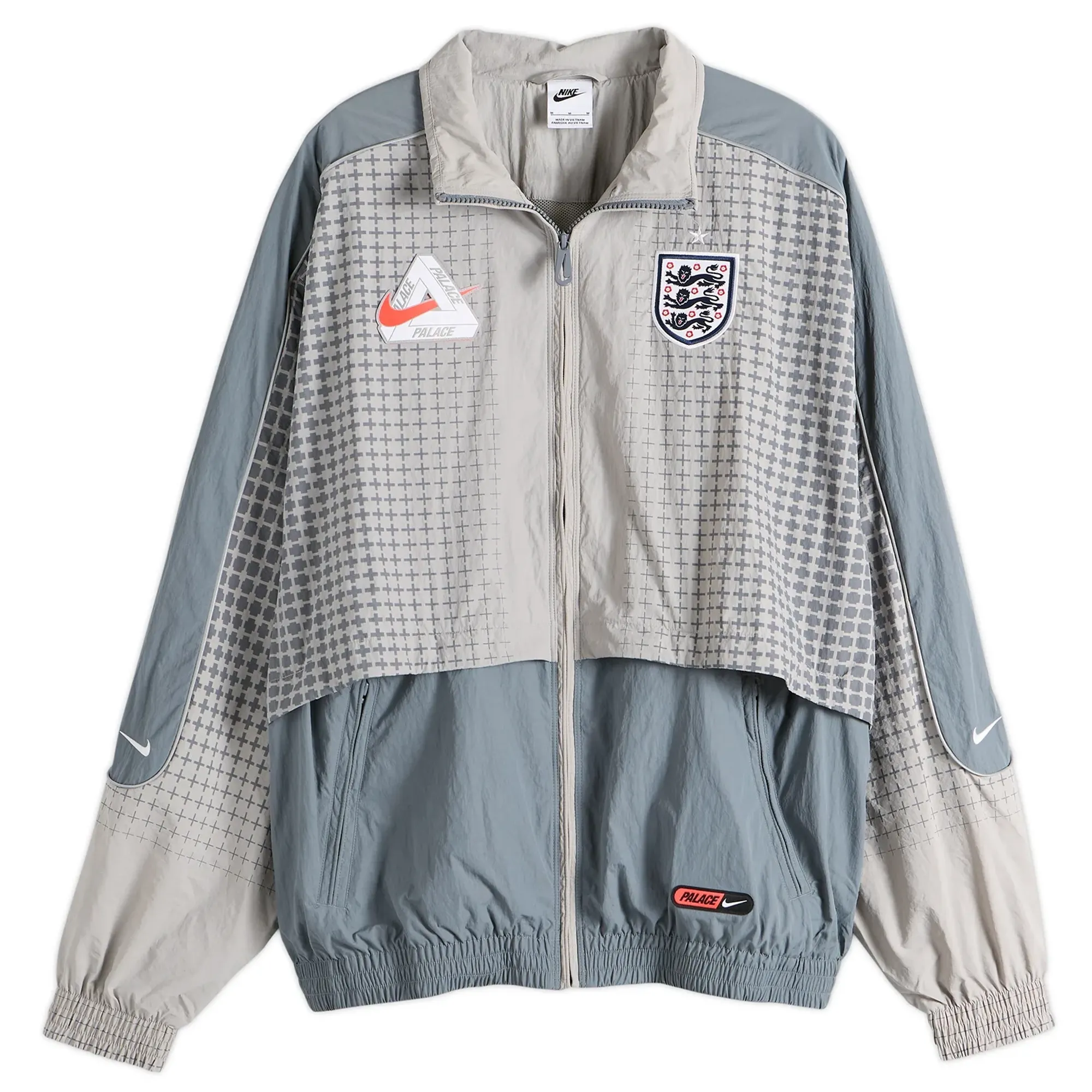 Nike Men's x Palace England Track Jacket Grey