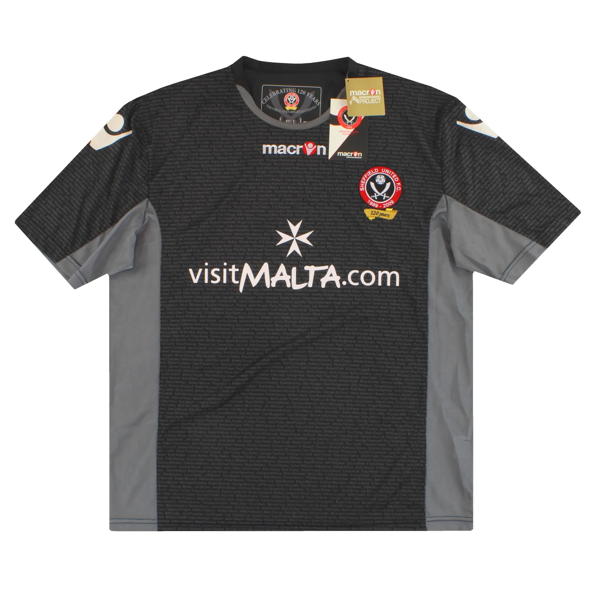 2009-10 Sheffield United Macron '120 Years' Third Shirt *w/tags* M - Sheffield United / w/tags 