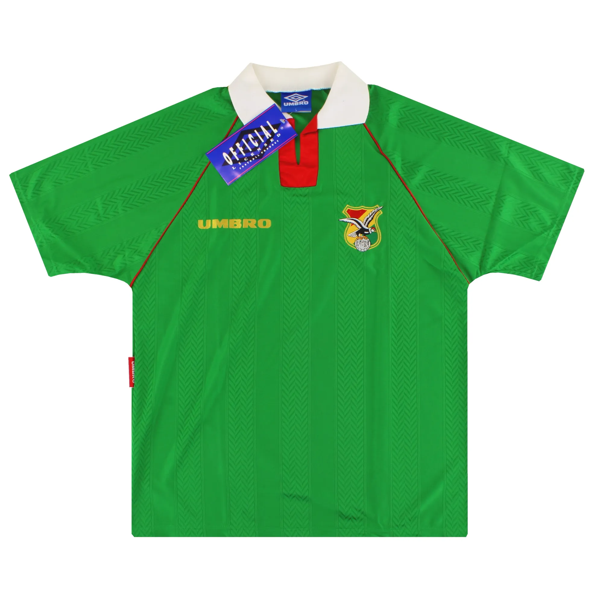 1994-95 Bolivia Umbro Home Shirt *w/tags* L - Other South American Teams / w/tags