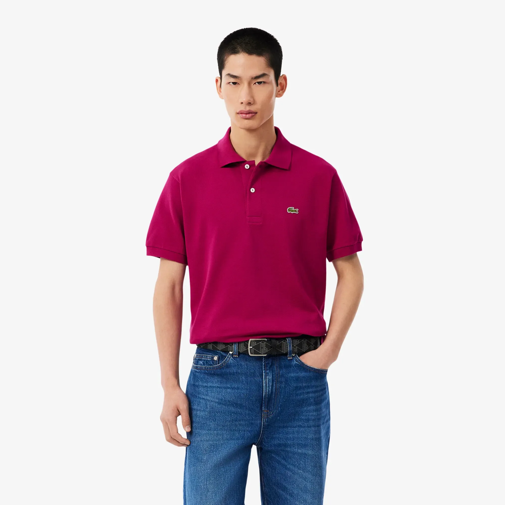 Lacoste Classic Fit L.12.12 Original Polo Shirt - Rose Fushia