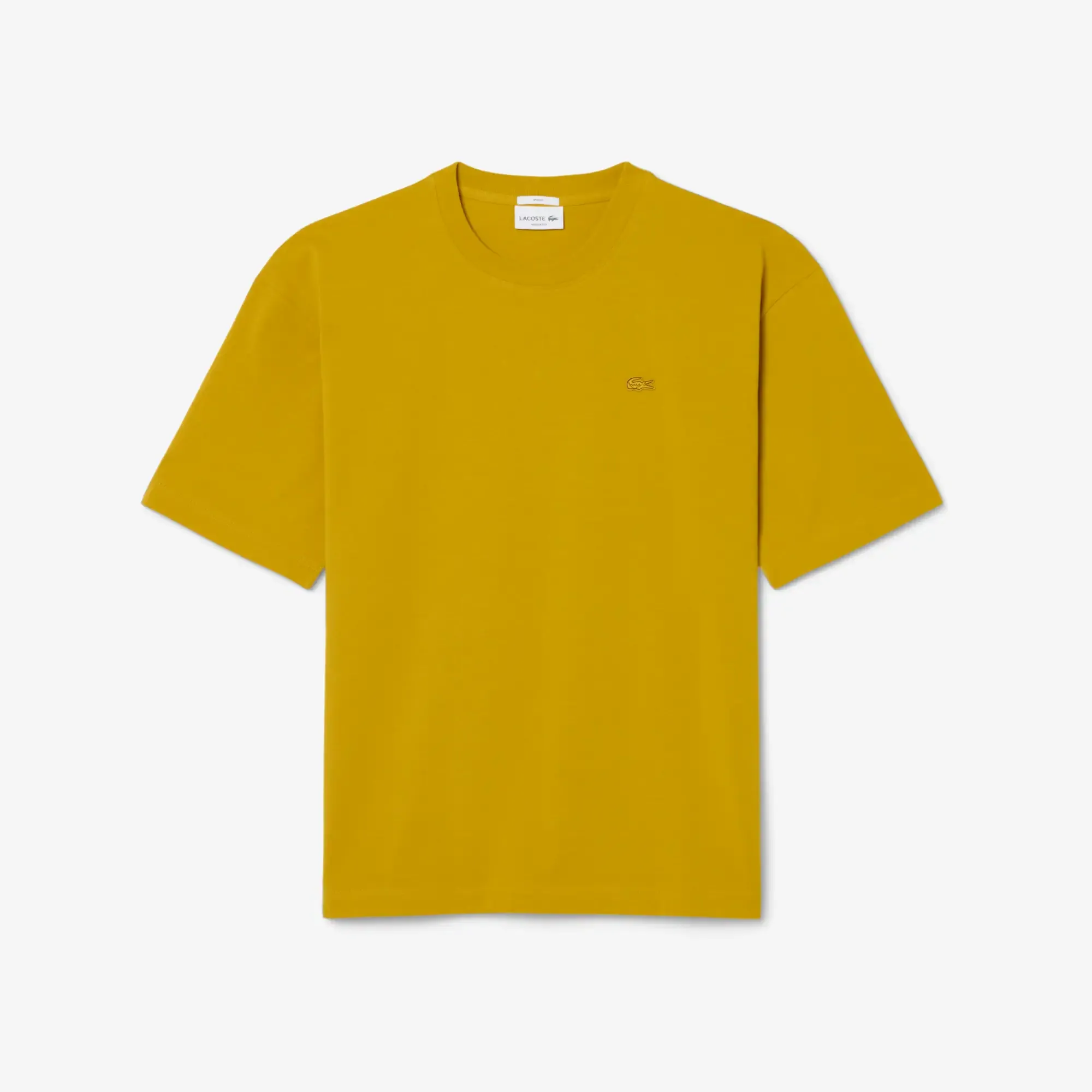 Lacoste Loose Fit Heavy Cotton Jersey T-shirt - Jaune