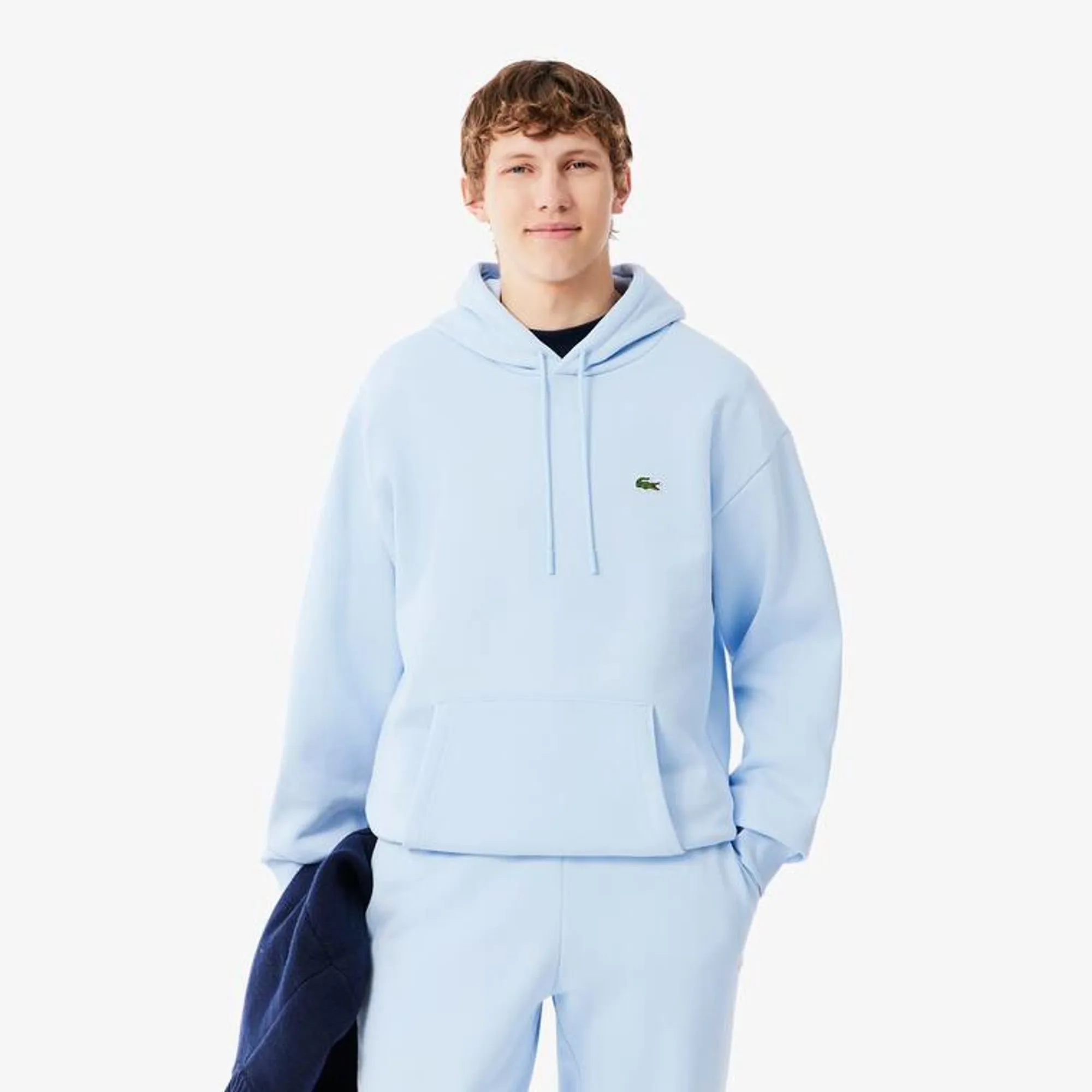 Lacoste Fleece Hoodie - Light Blue