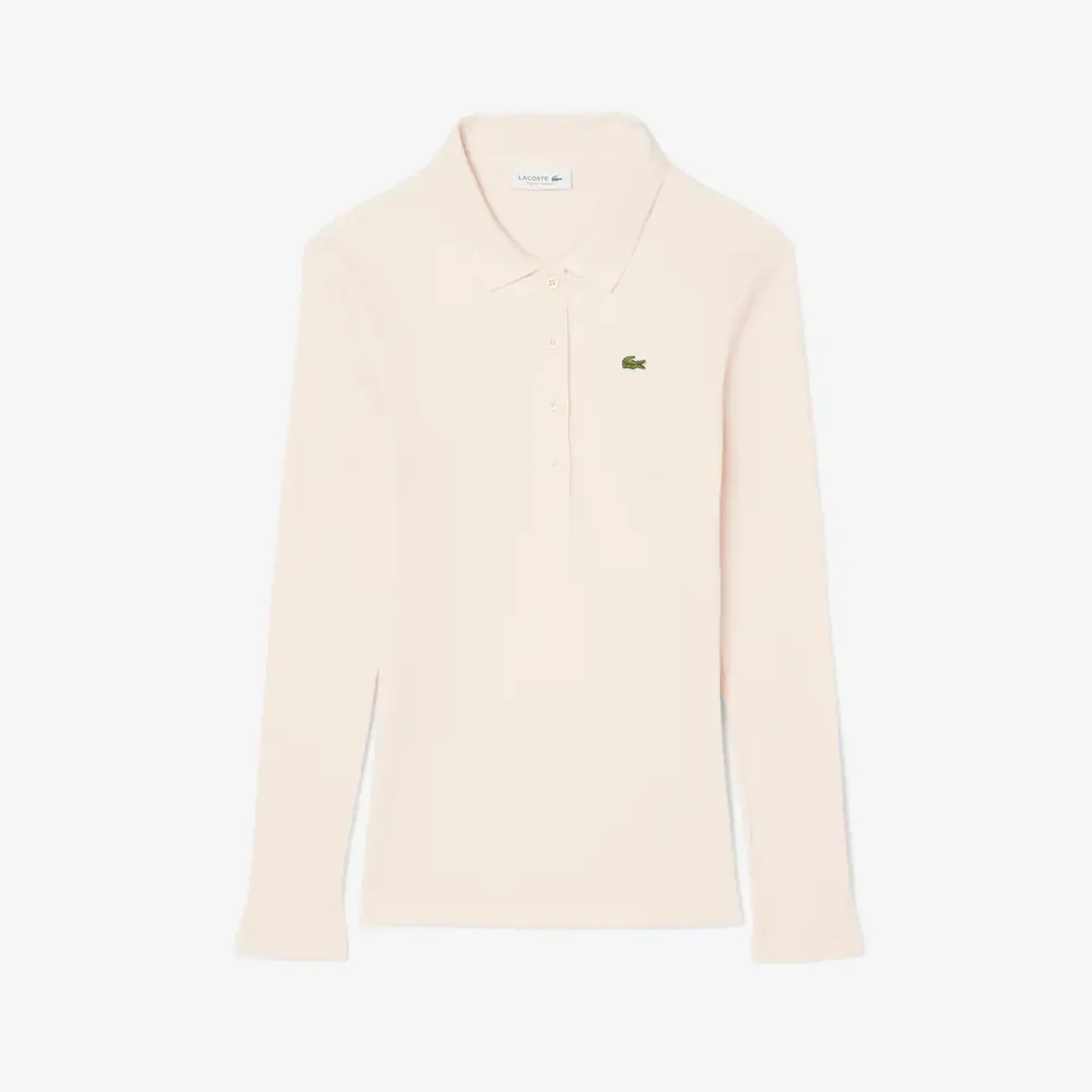Lacoste Slim Fit L.12.D Ribbed Cotton Polo Shirt - Rose