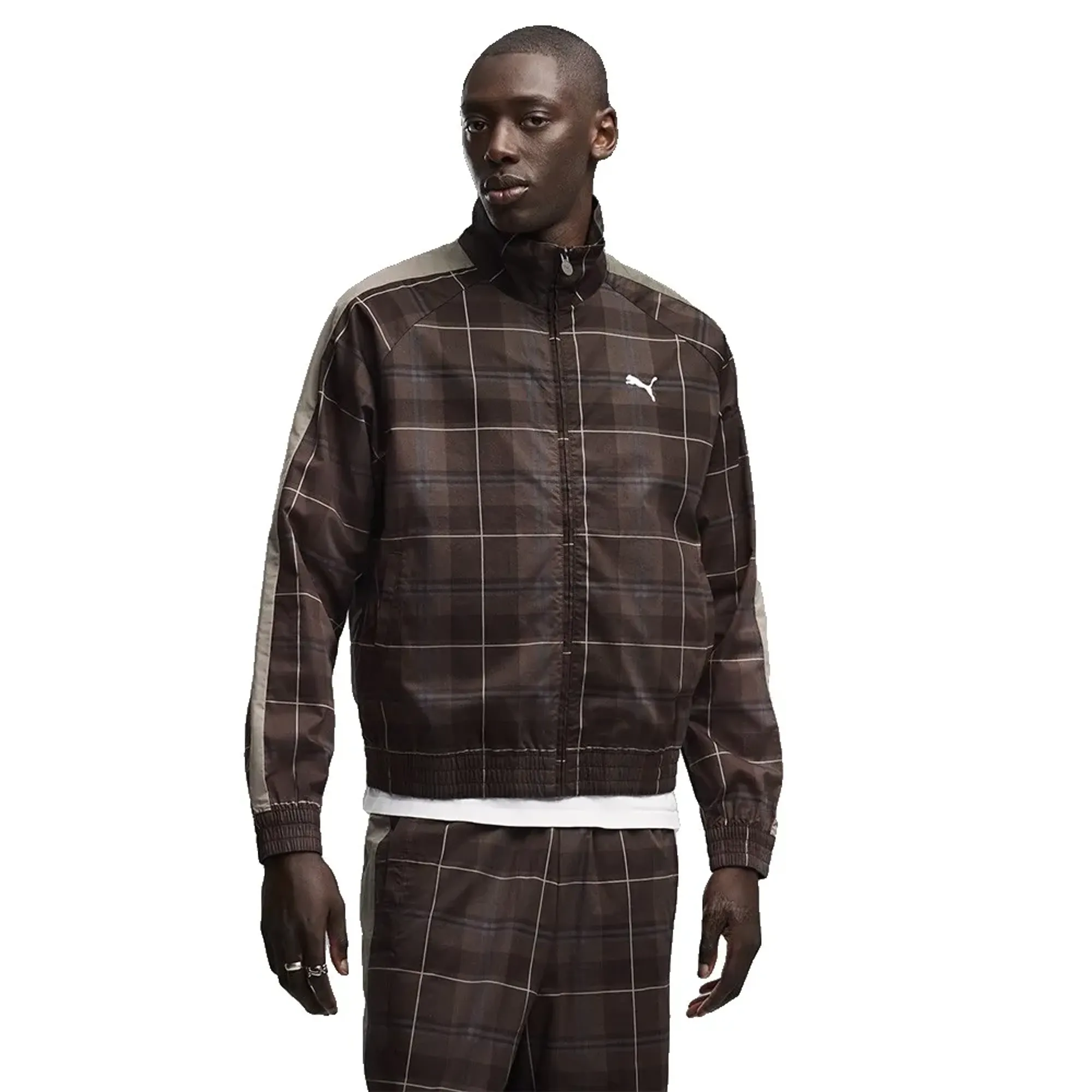 Puma Select T7 Relaxed Tartan Tracksuit Jacket