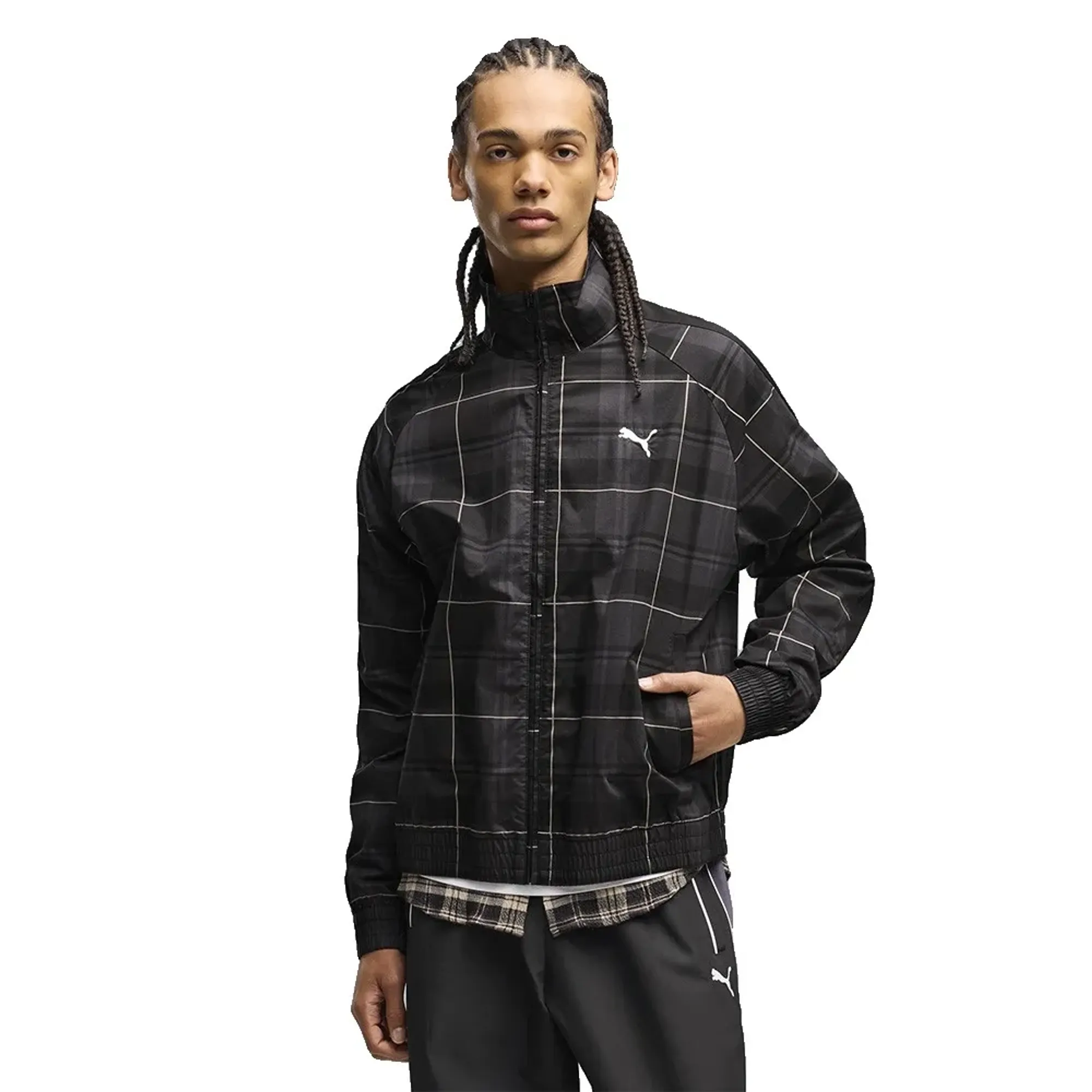 Puma Select T7 Relaxed Tartan Tracksuit Jacket