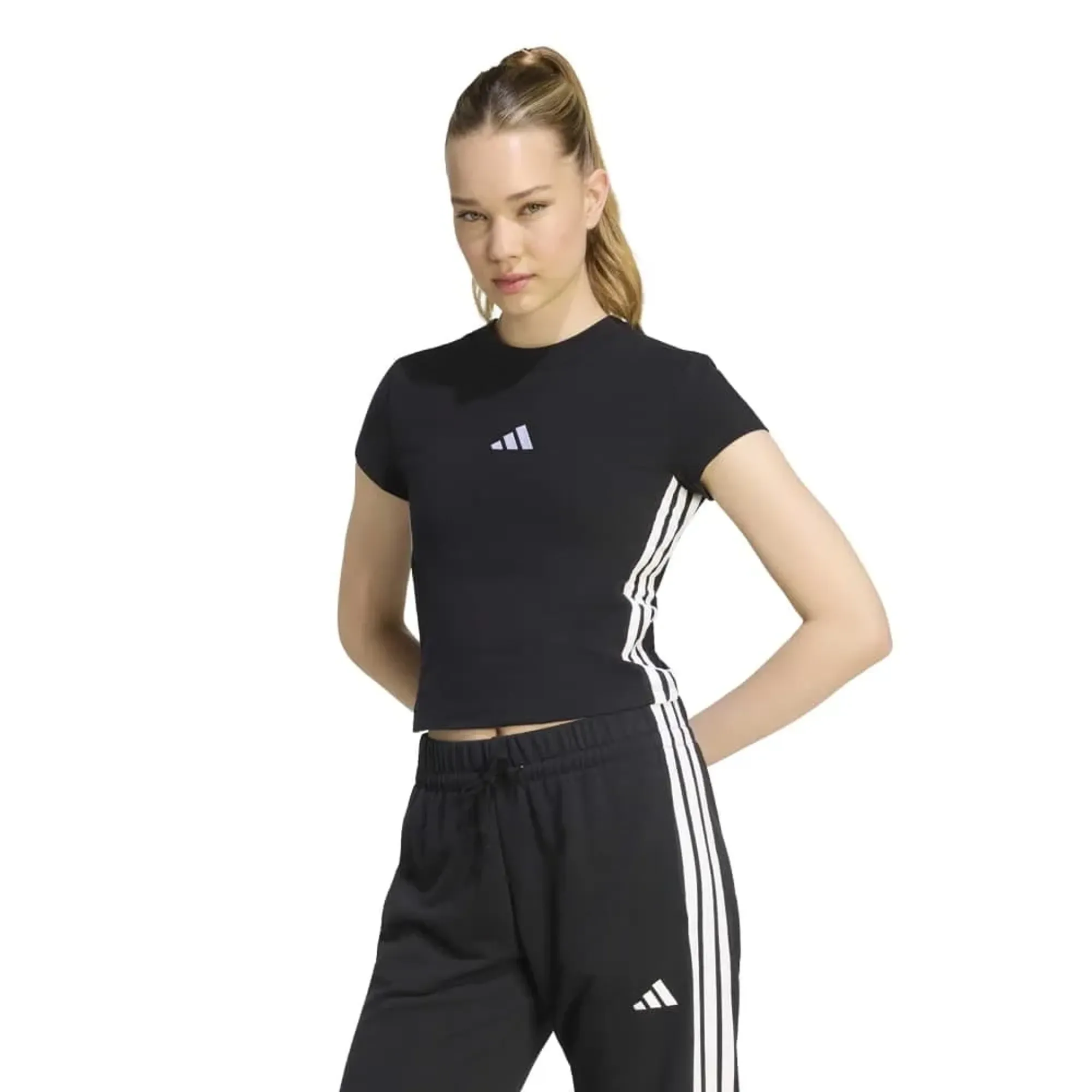 Adidas Essentials 3 Stripes Padded Slim Baby Short Sleeve T-shirt