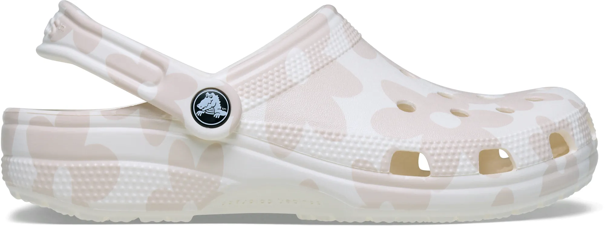 Crocs | Unisex | Classic Pop Petals | Clogs | Chalk/Multi | W3/M2
