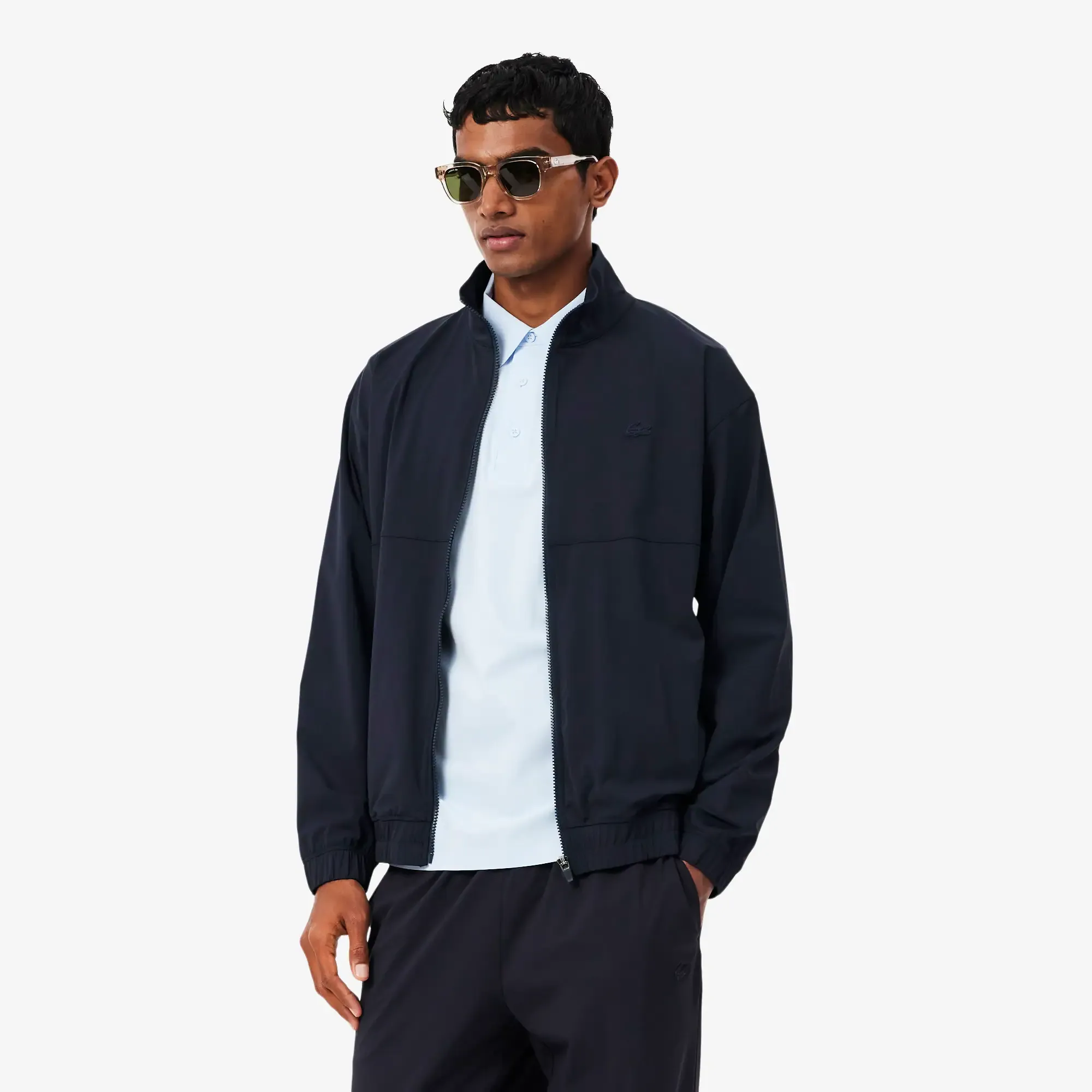 Lacoste Stretch Commuter Track Jacket - Navy Blue