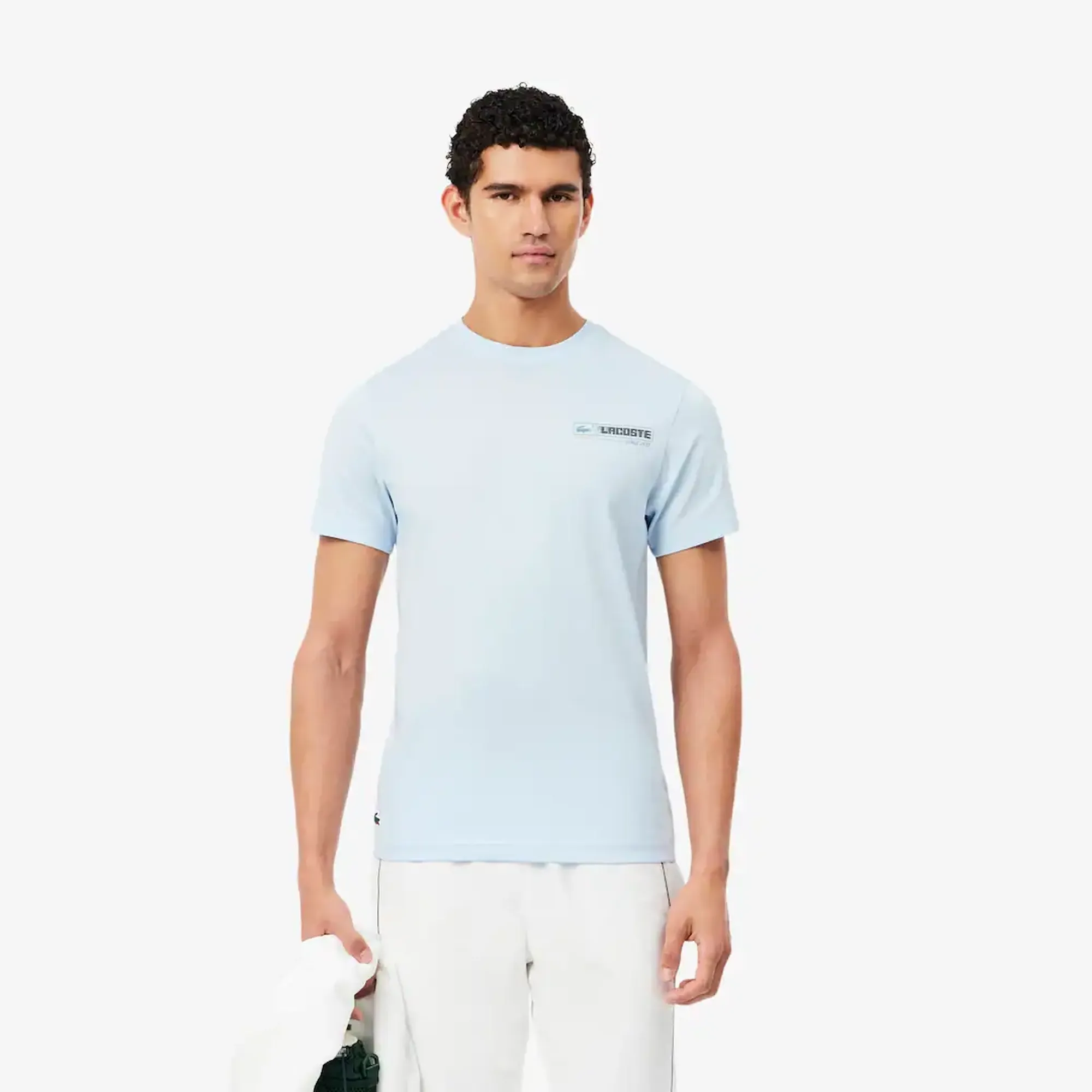 Lacoste Ultra Dry Printed Sport T-shirt - Bleu Clair / Bleu