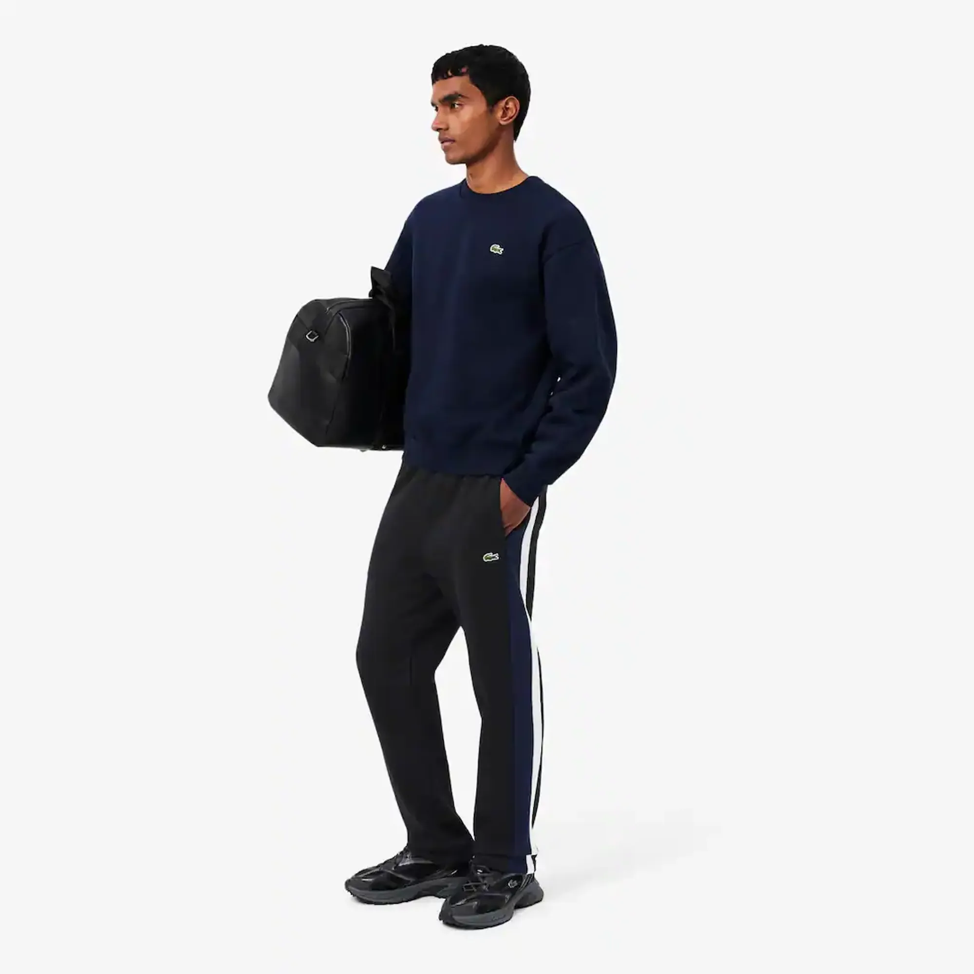 Lacoste Colour-Block Sweatpants - Noir / Bleu Marine