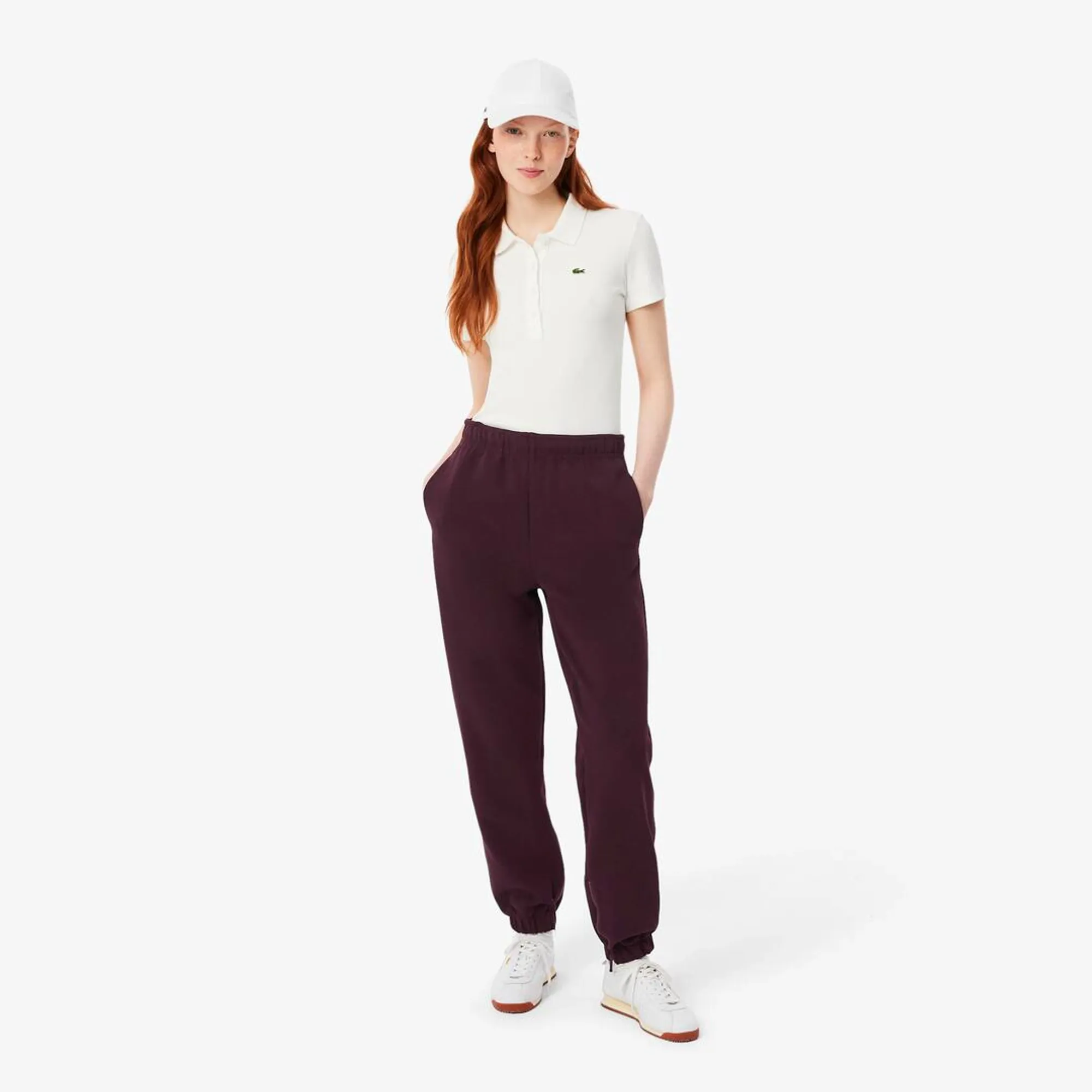 Lacoste Piqué Sweatpants - Brown