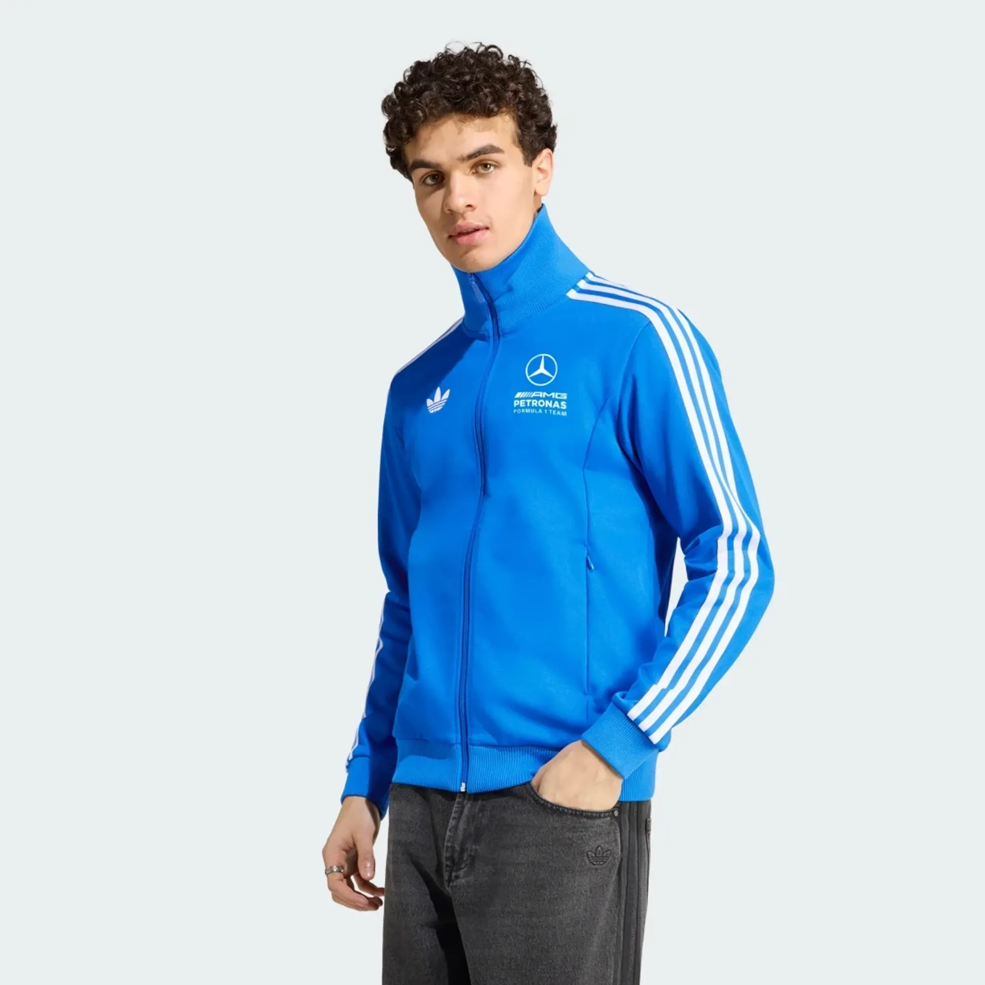 adidas Originals adidas MERCEDES - AMG PETRONAS FORMULA 1 TEAM BLUE WONDER TRACK TOP
