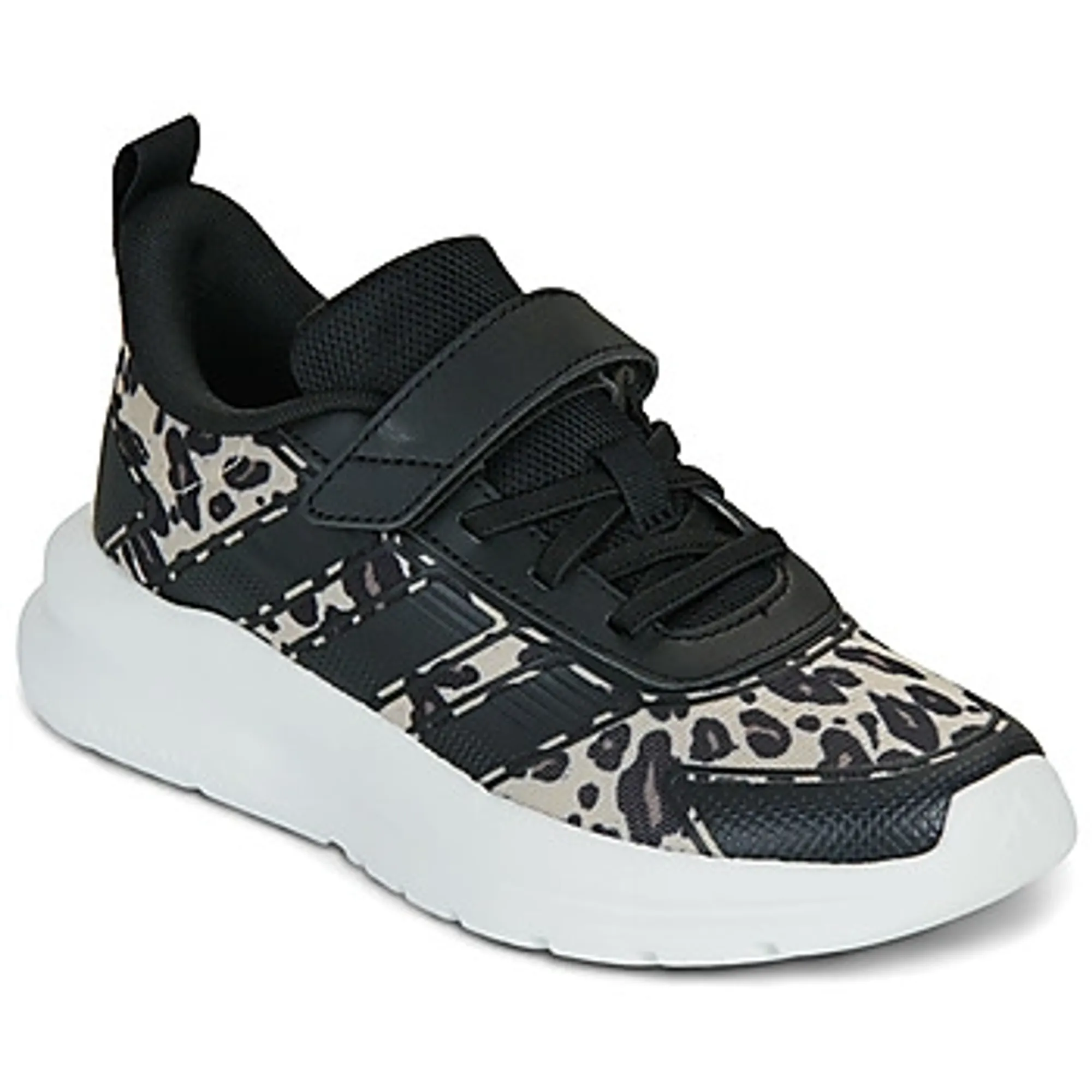 adidas TENSAUR RUN 4.0 EL C girls's Children's Shoes (Trainers) in Black