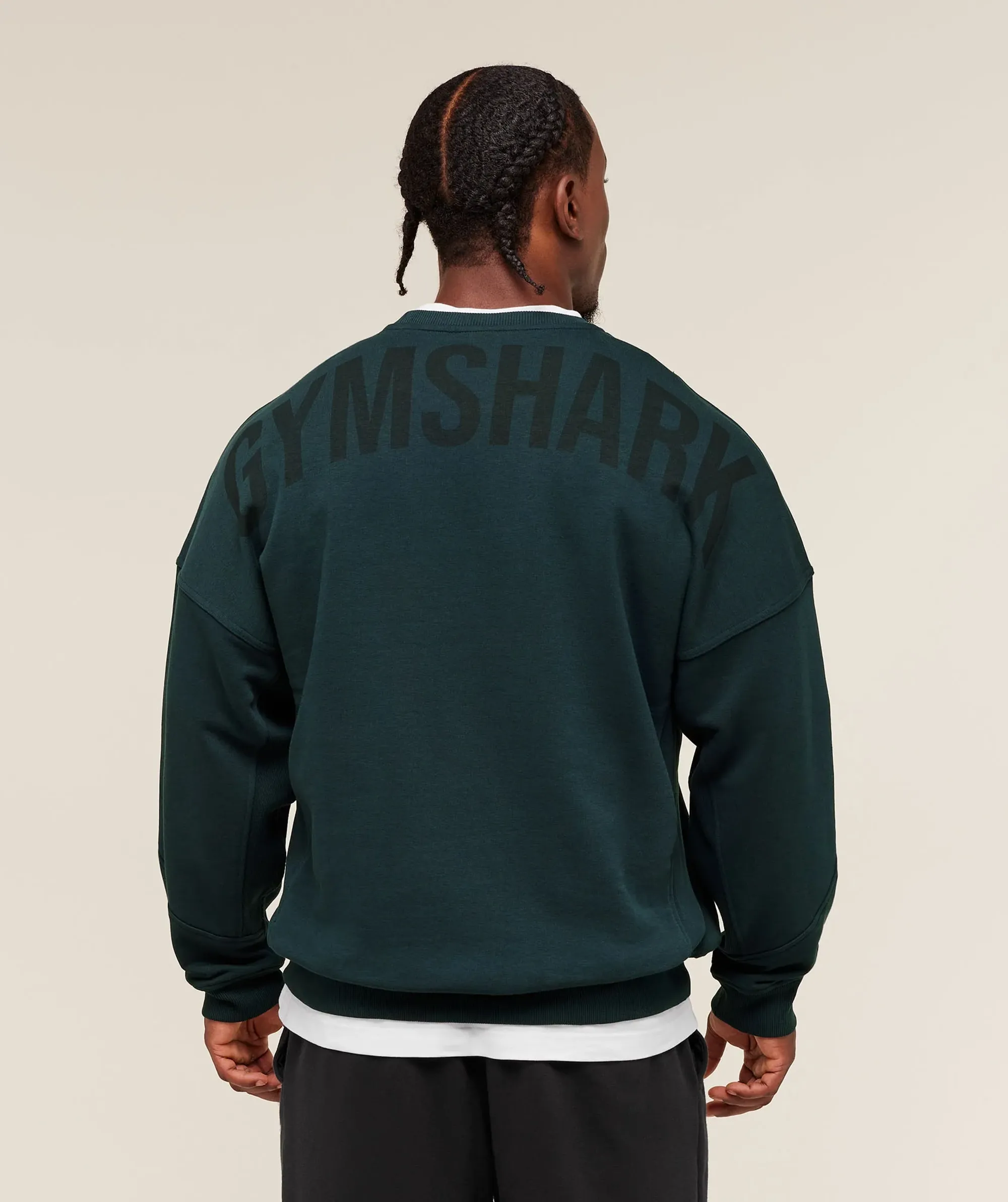 Gymshark Power Crew - Deep Petrol Blue
