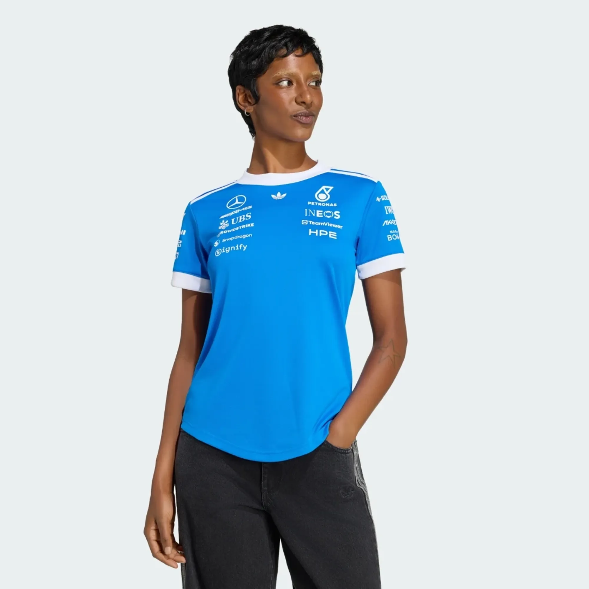 adidas MERCEDES - AMG PETRONAS FORMULA 1 TEAM BLUE WONDER DRIVER JERSEY